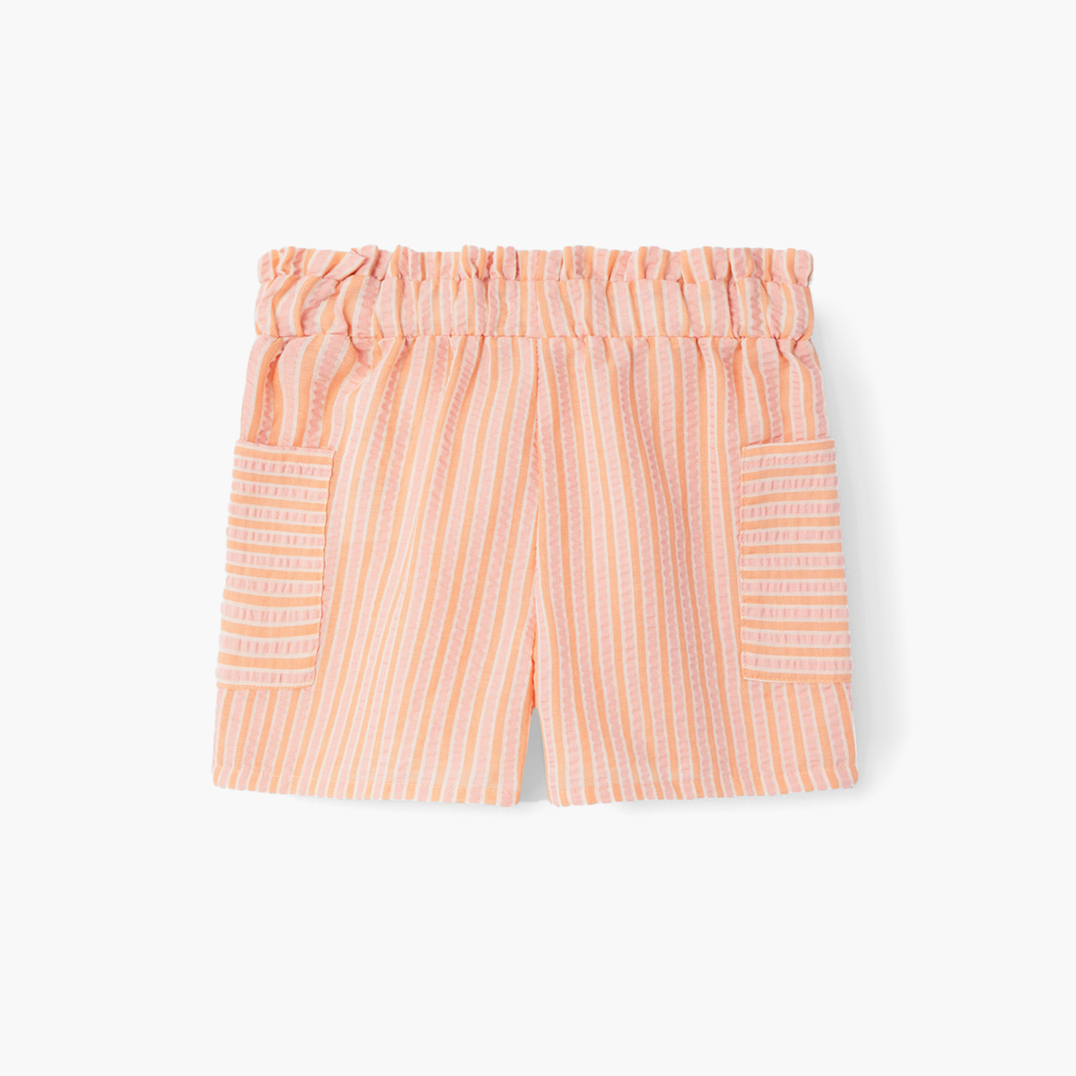 شورت مقلّم بخصر مطاطي وجيوب من نيم إت-girls-clothing-bottoms-shorts-image-2