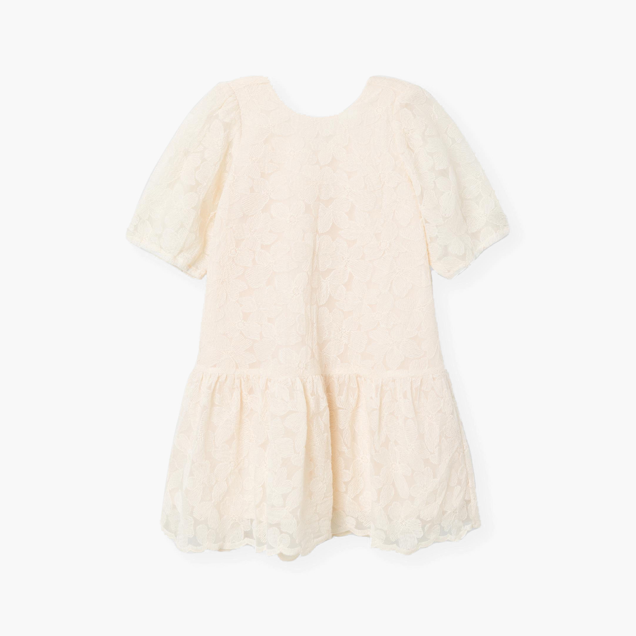 فستان بخصر منسدل وتطريزات زهرية وأكمام قصيرة من نيم إت-girls-clothing-dressesandjumpsuits-image-3