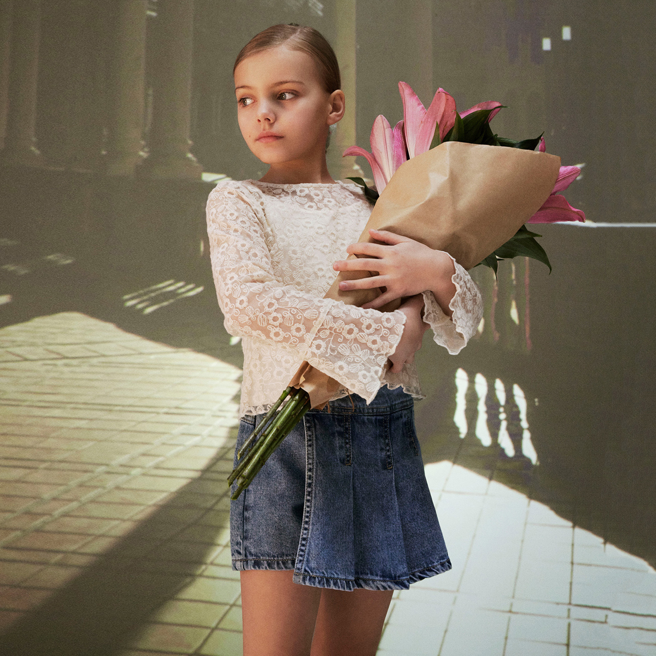 تنورة دينم بزر إغلاق للبنات من نيم إت-girls-clothing-bottoms-shorts-image-3