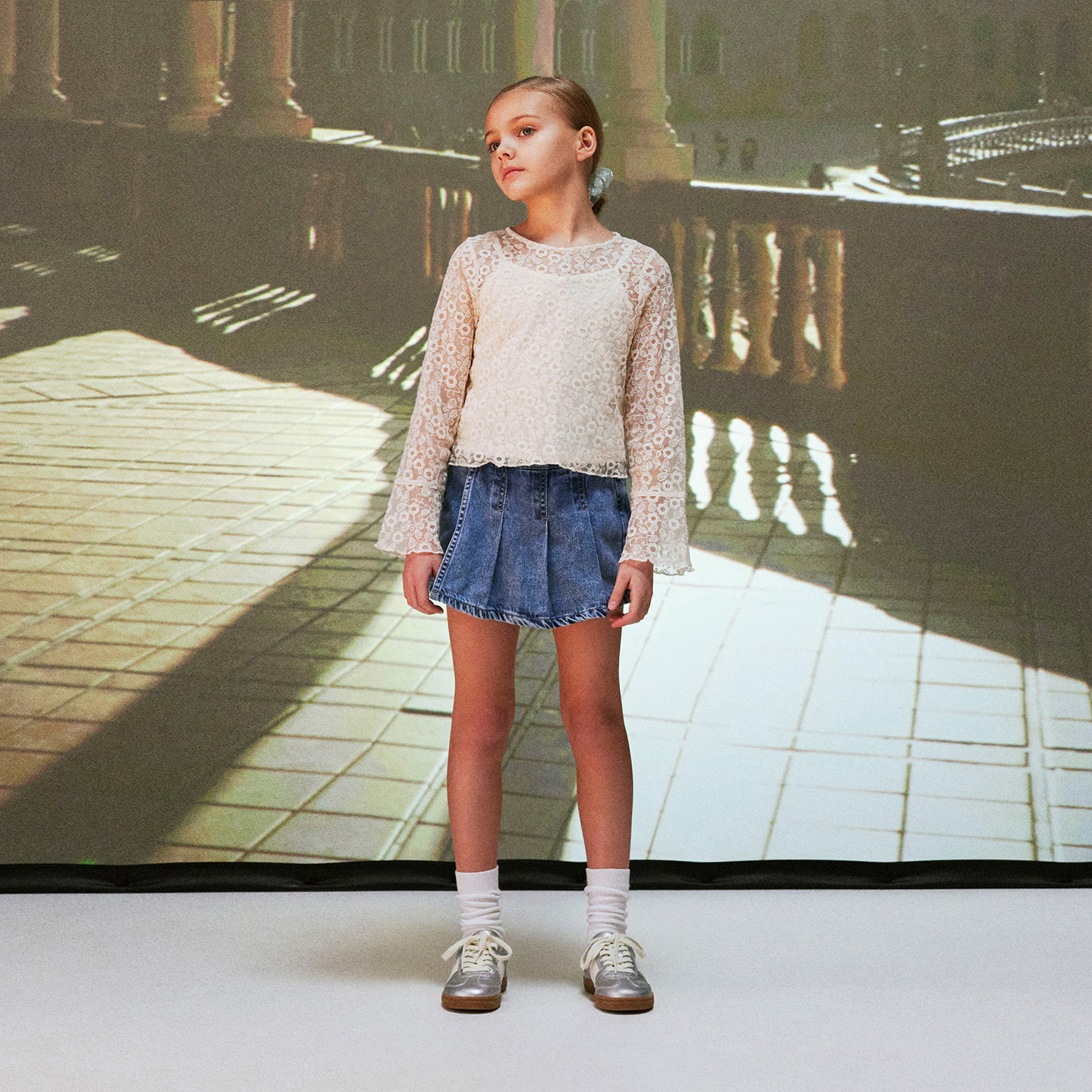 تنورة دينم بزر إغلاق للبنات من نيم إت-girls-clothing-bottoms-shorts-image-4