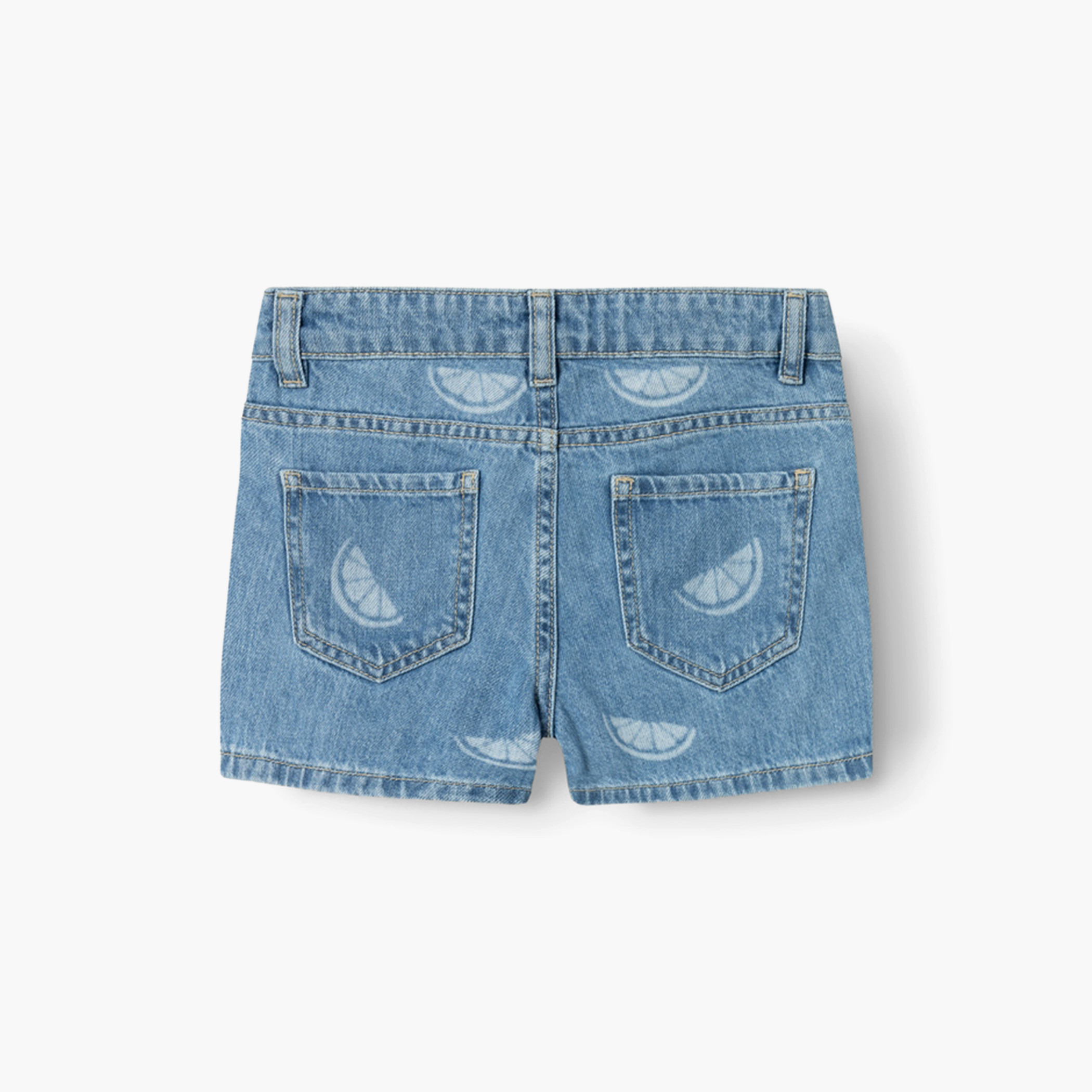 Name It Girls' Denim Shorts with Button Closure-girls-clothing-bottoms-shorts-image-3
