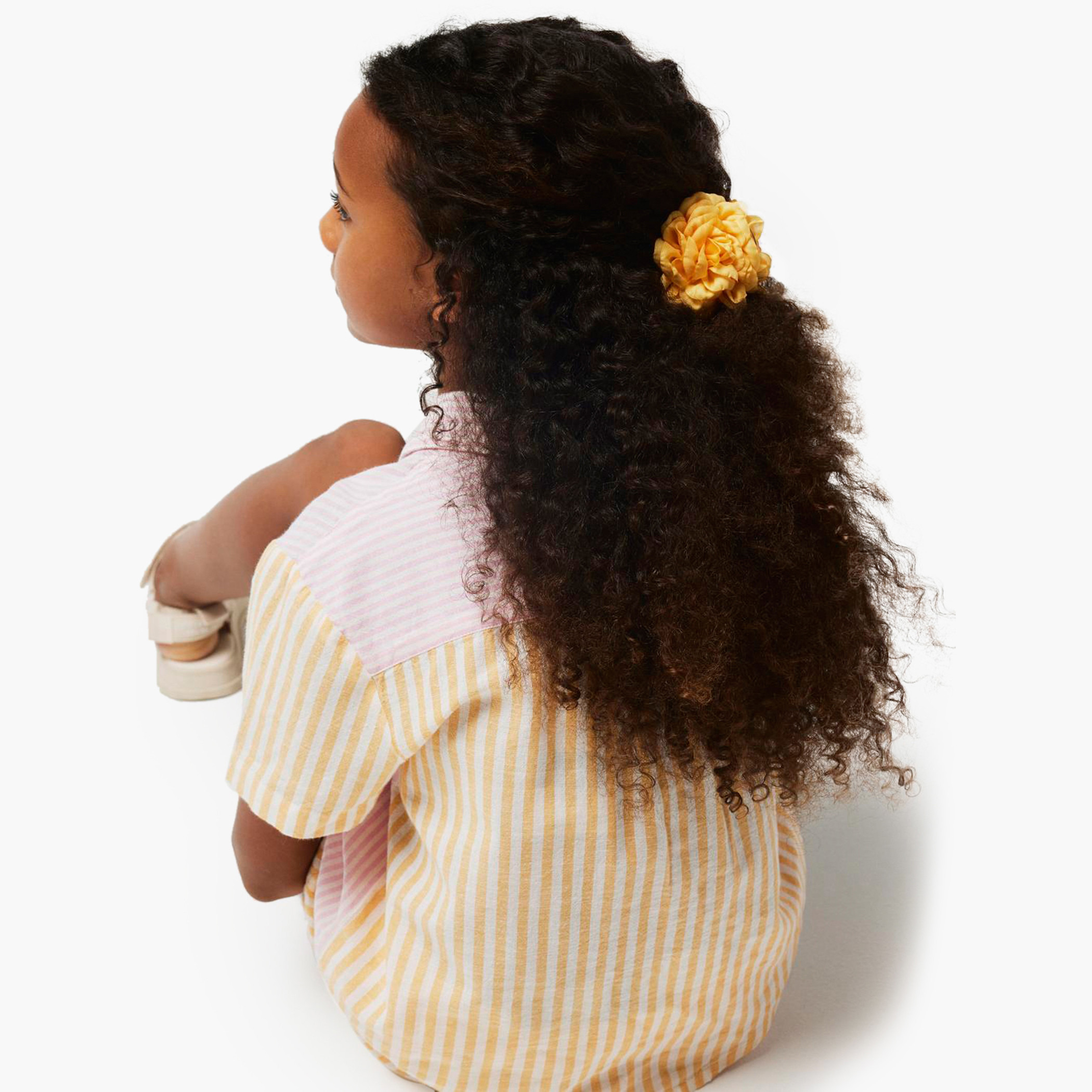 Name It Striped Shirt with Short Sleeves and Pockets-girls-clothing-blousesandshirts-image-3