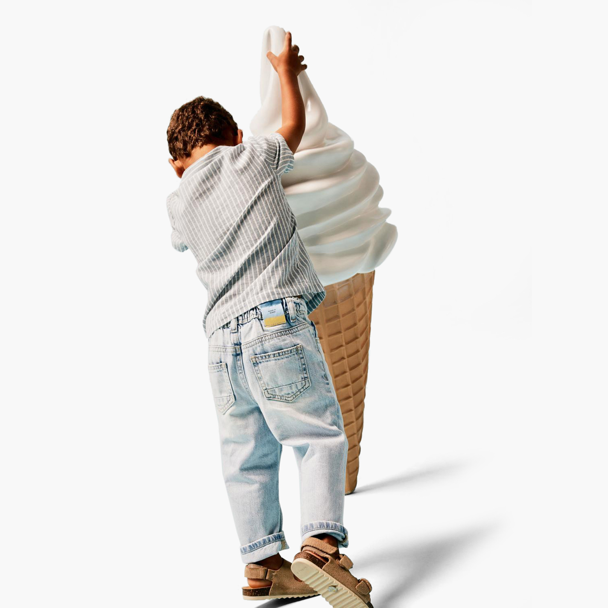 Name It Striped Short Sleeve Shirt with Camp Collar-boys-clothing-shirts-image-5