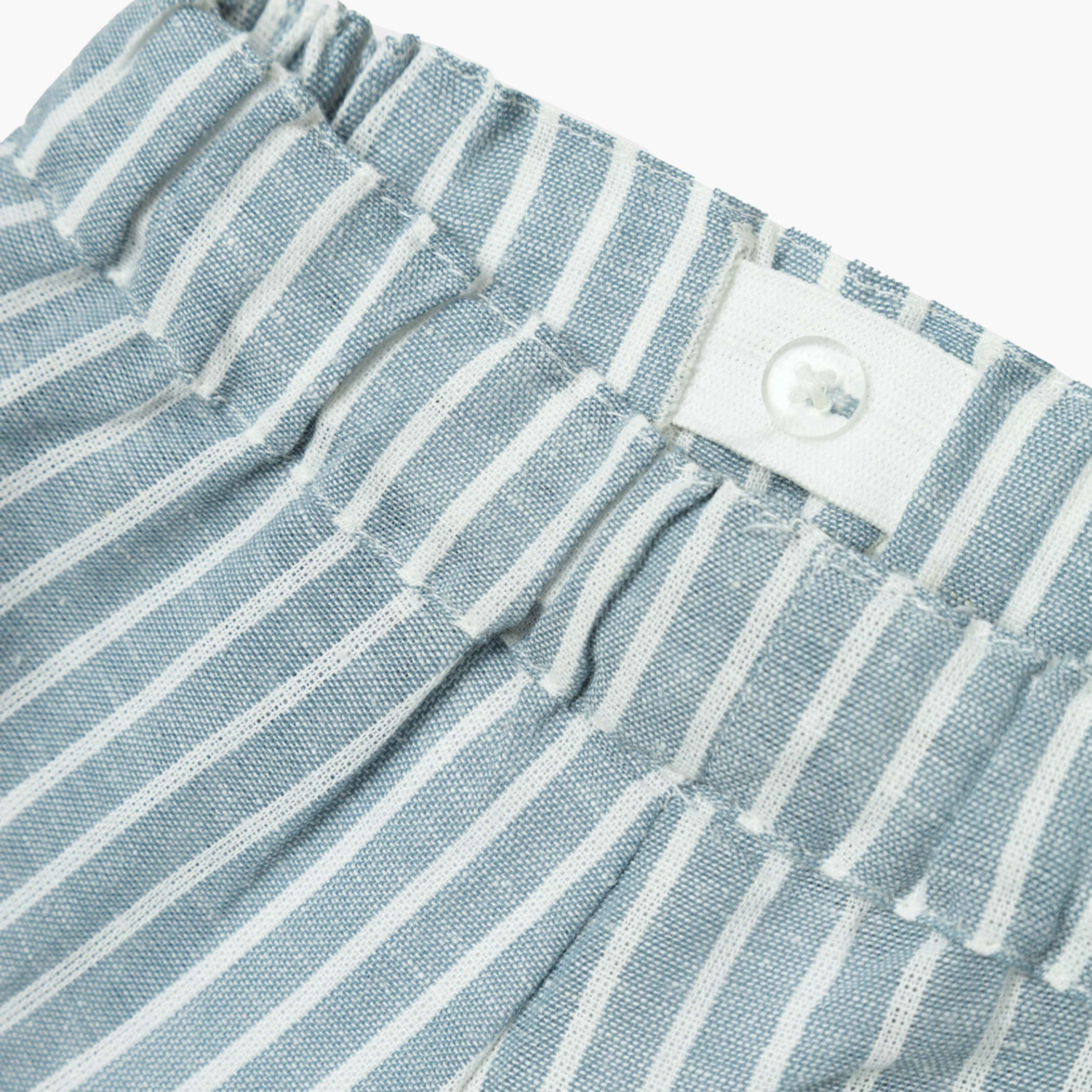 شورت مخطط برباط إغلاق وخصر قابل للتعديل من نيم إت-baby-boys-clothing-bottoms-shorts-image-3
