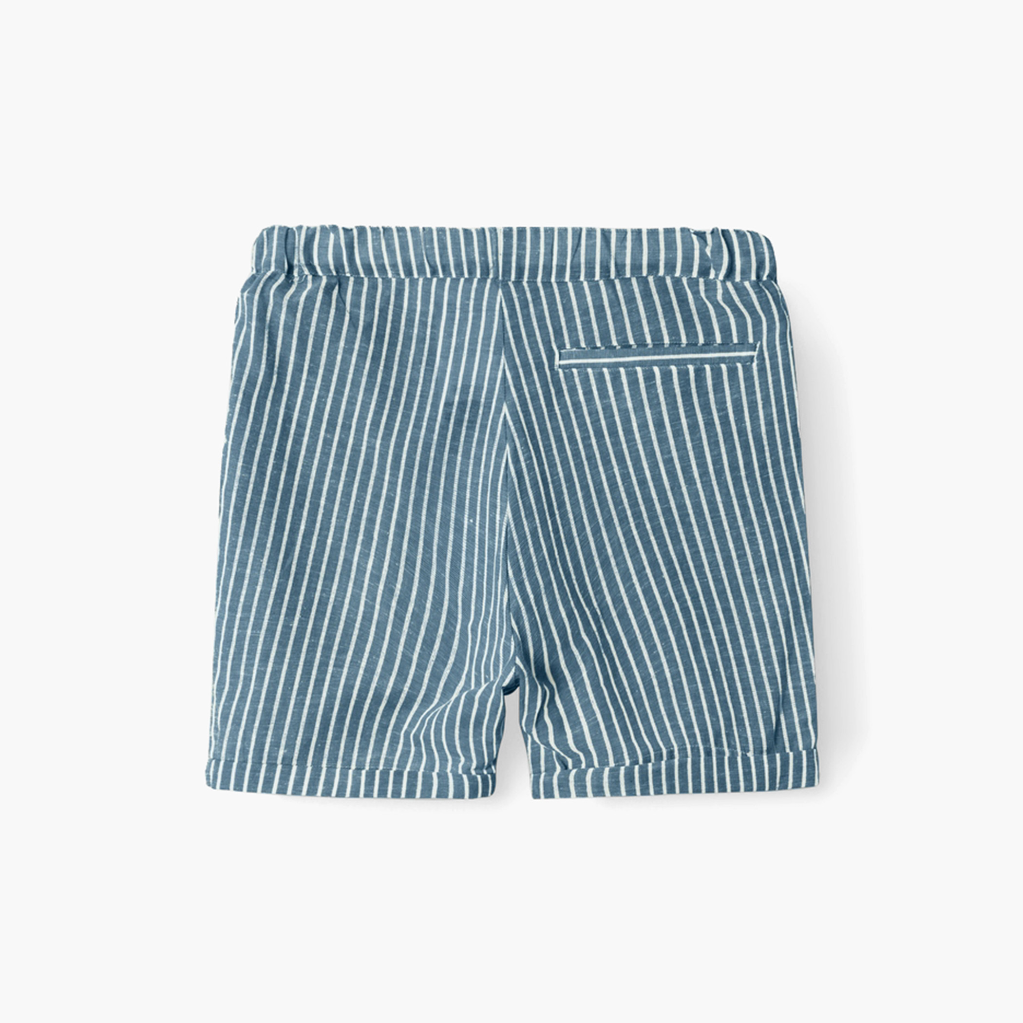 Name It Striped Shorts with Drawstring Closure and Pockets-boys-clothing-bottoms-shorts-image-2