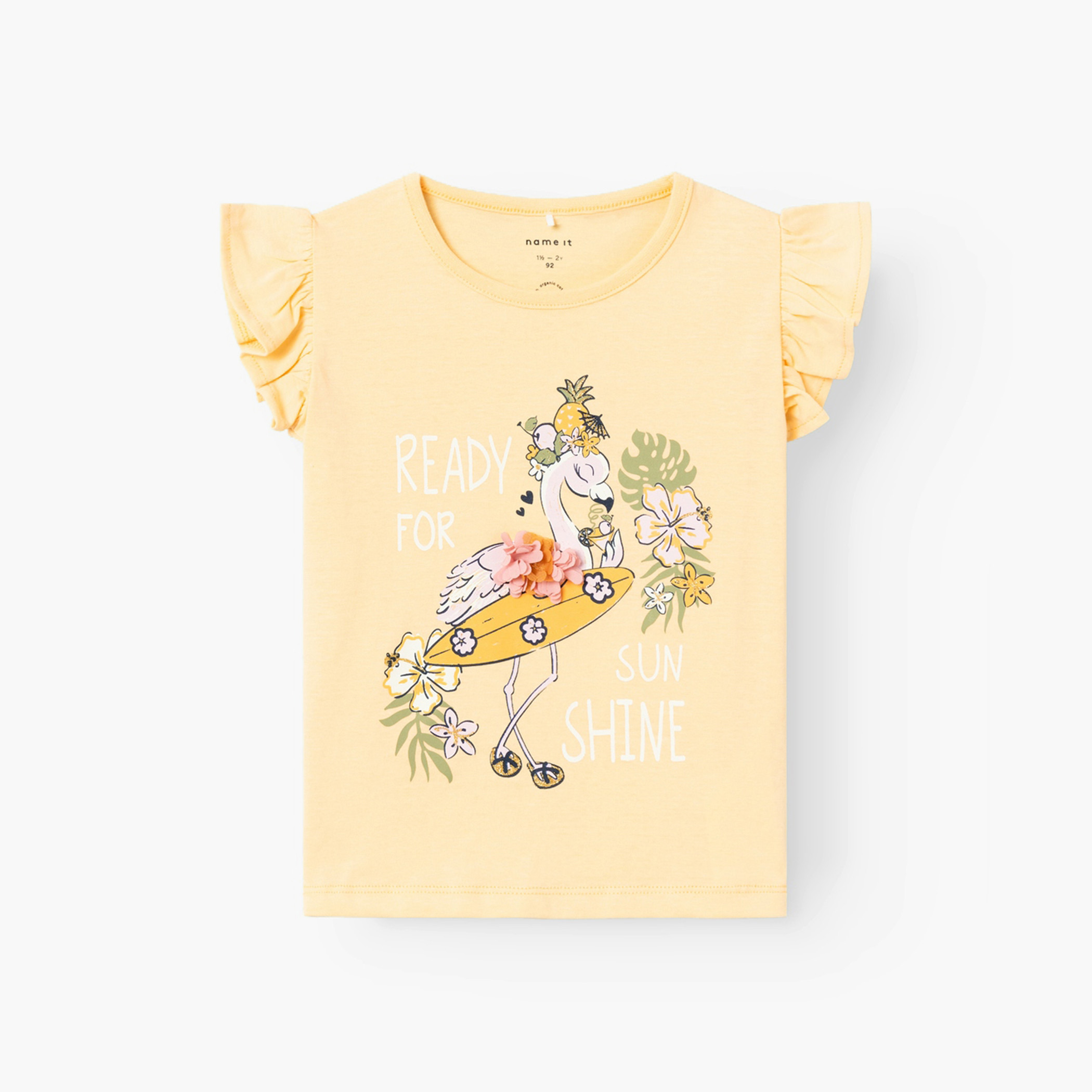 Name It Tropical Print Top with Ruffle Sleeves-baby-girls-clothing-blousesandshirts-image-1