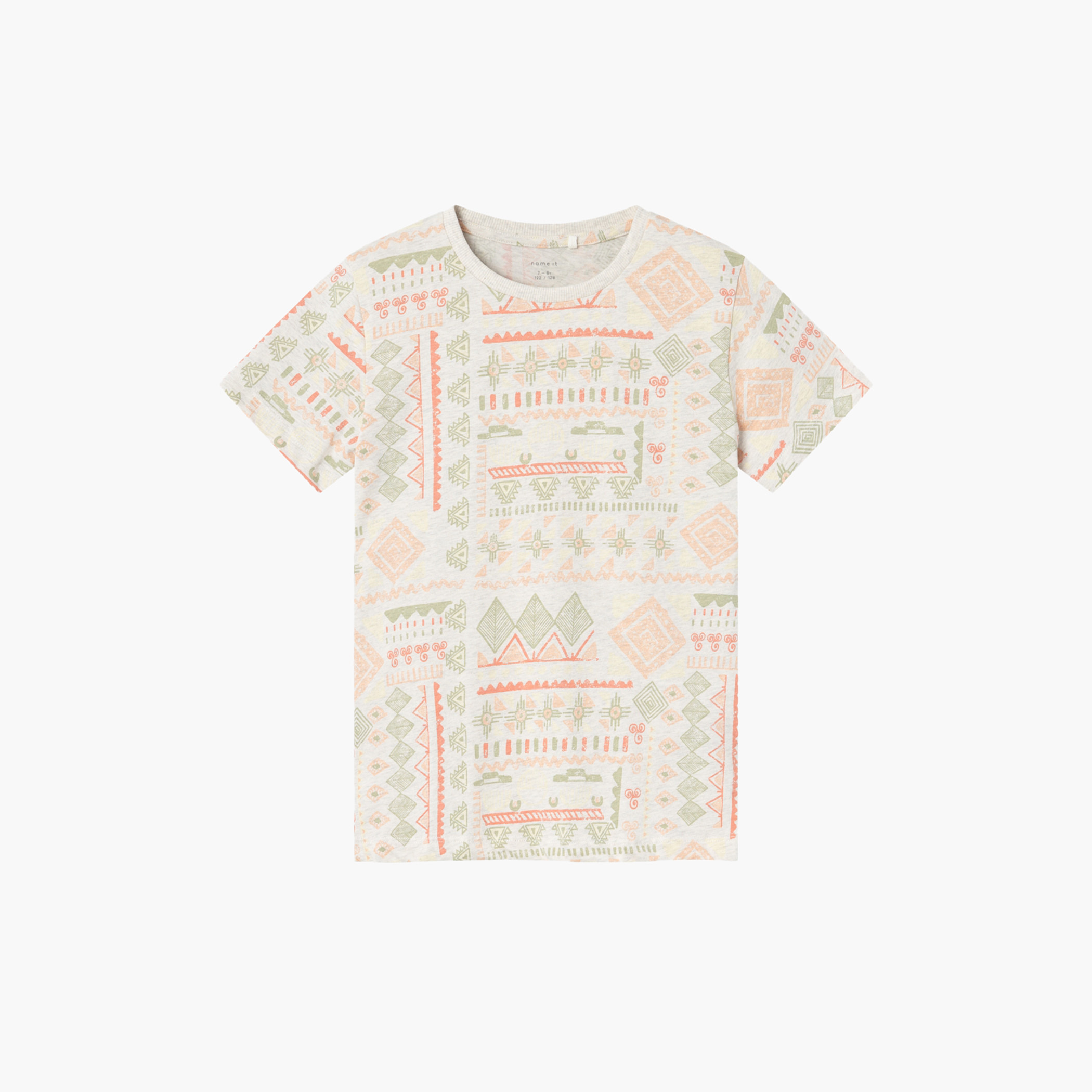 Name It All-Over Print T-shirt with Short Sleeves-boys-clothing-tshirtsandpolos-image-1