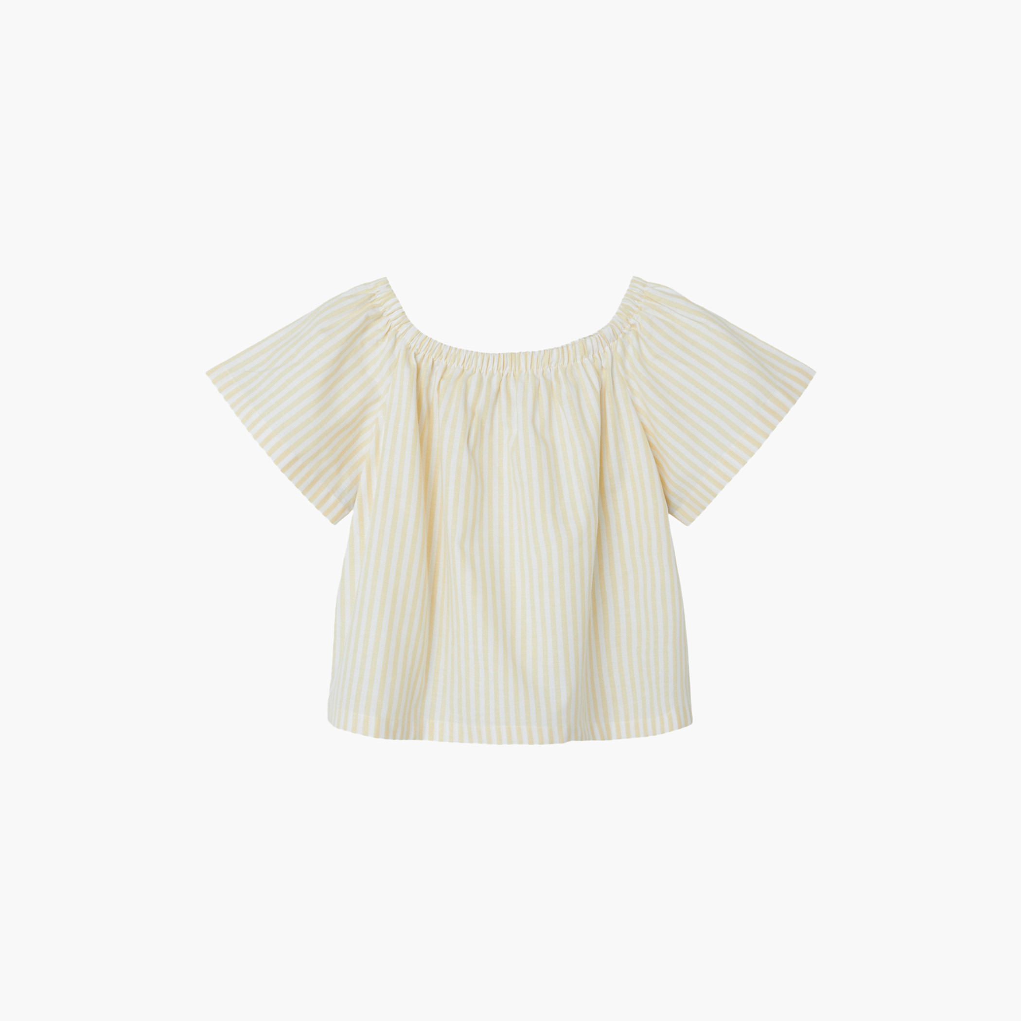 Name It Striped Off Shoulder Top with Short Sleeves-girls-clothing-blousesandshirts-image-1