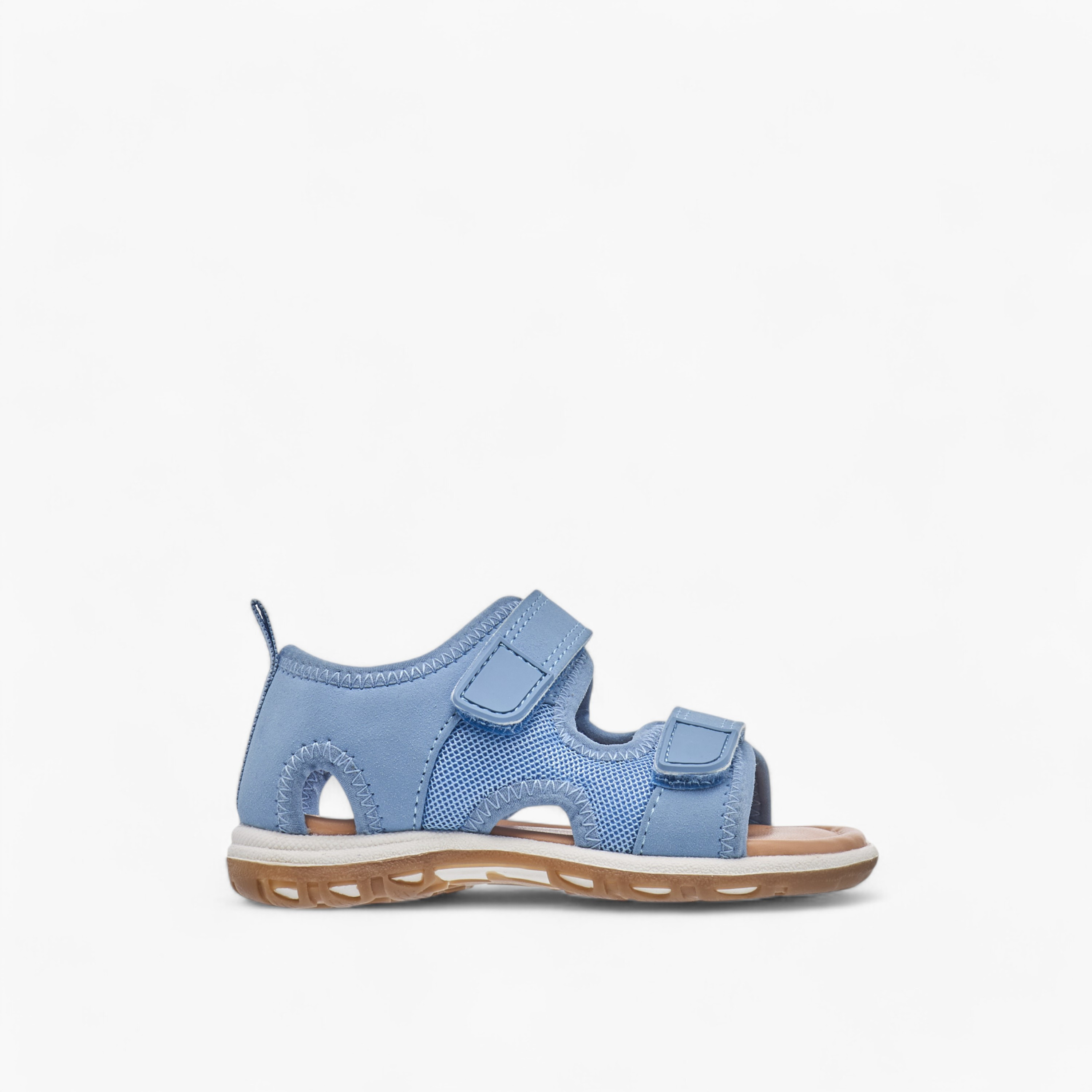 Barefeet Textured Floaters with Hook and Loop Closure-boys-shoes-sandals-image-2