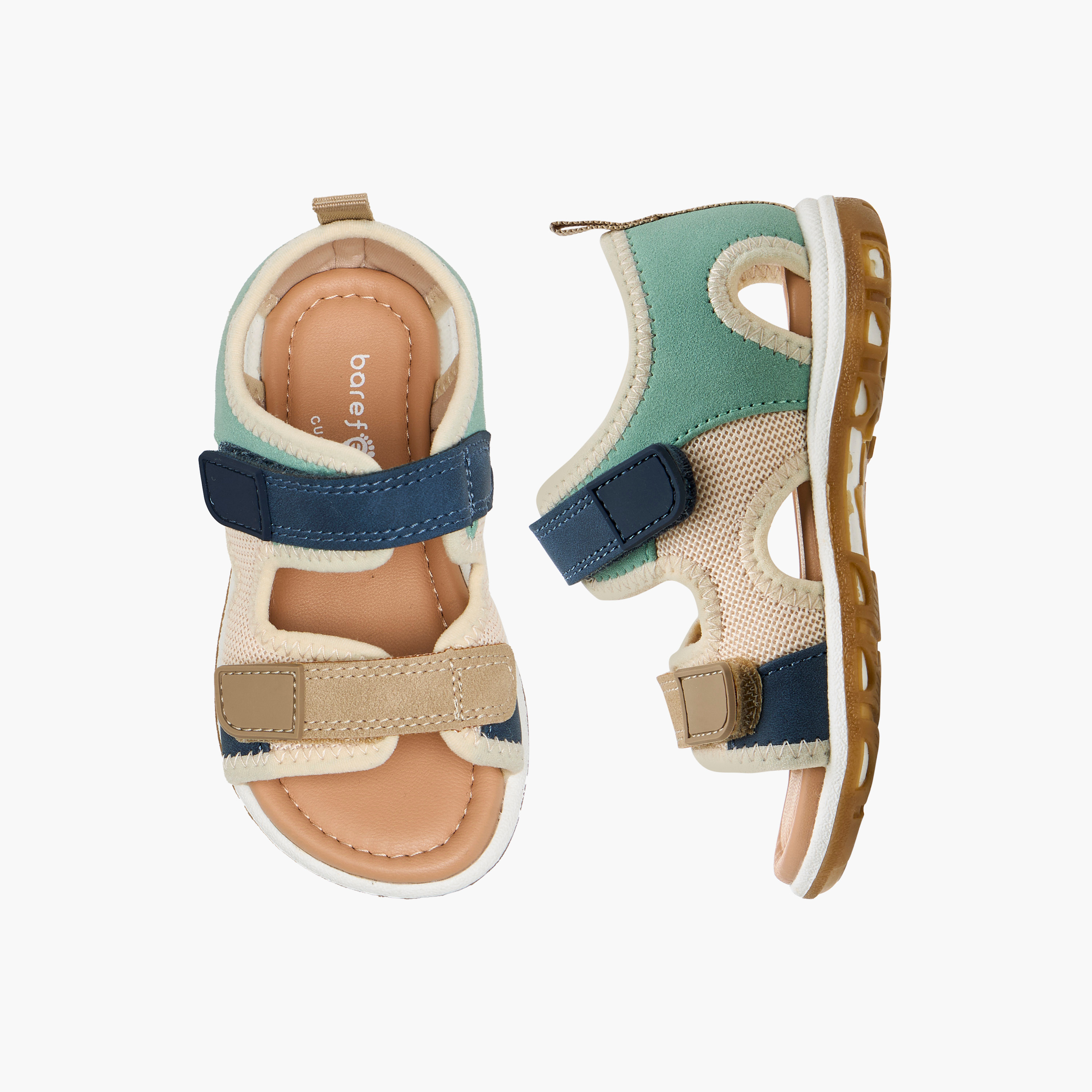 Barefeet Boys Colourblock Strap Sandals-boys-shoes-sandals-image-1