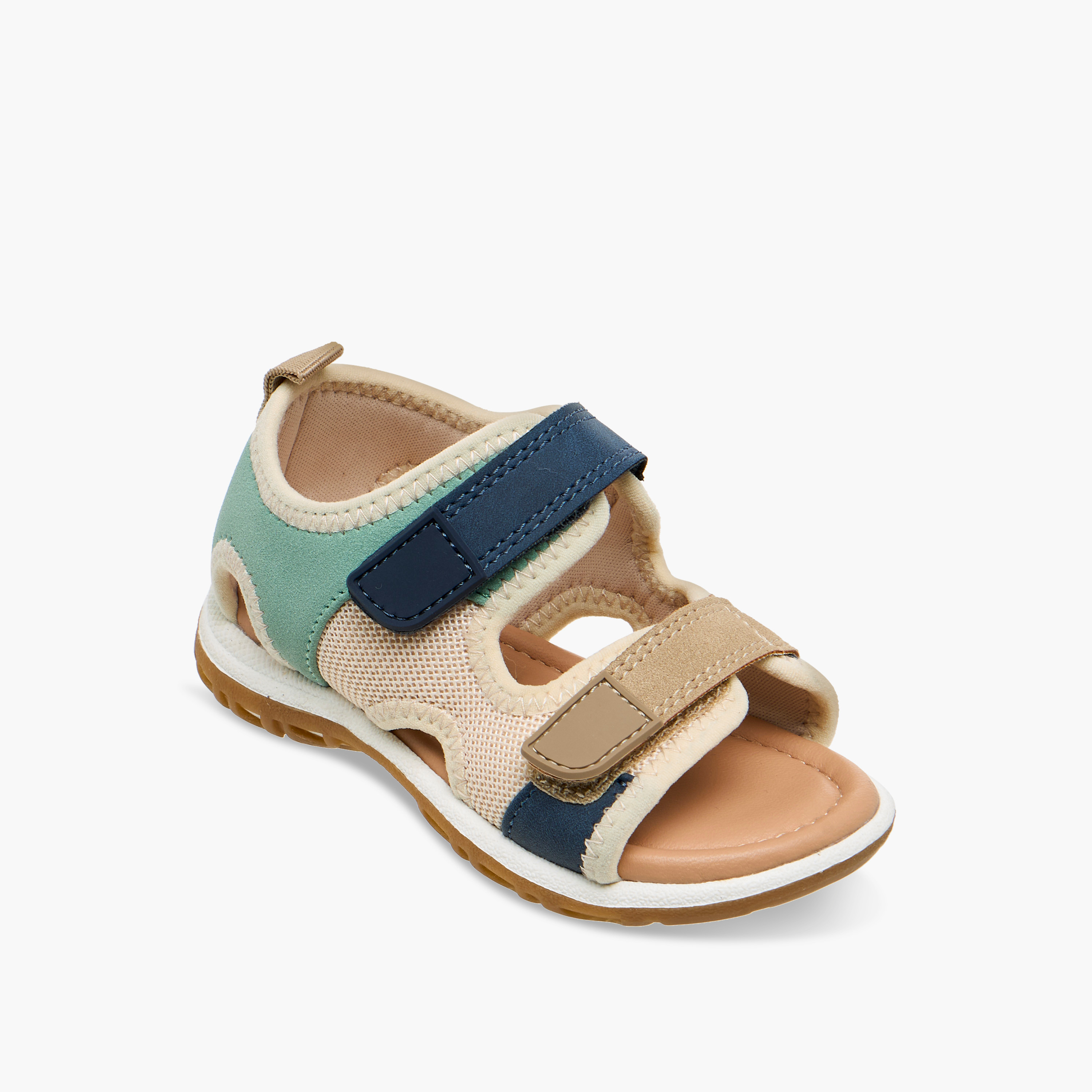 Barefeet Boys Colourblock Strap Sandals-boys-shoes-sandals-image-2