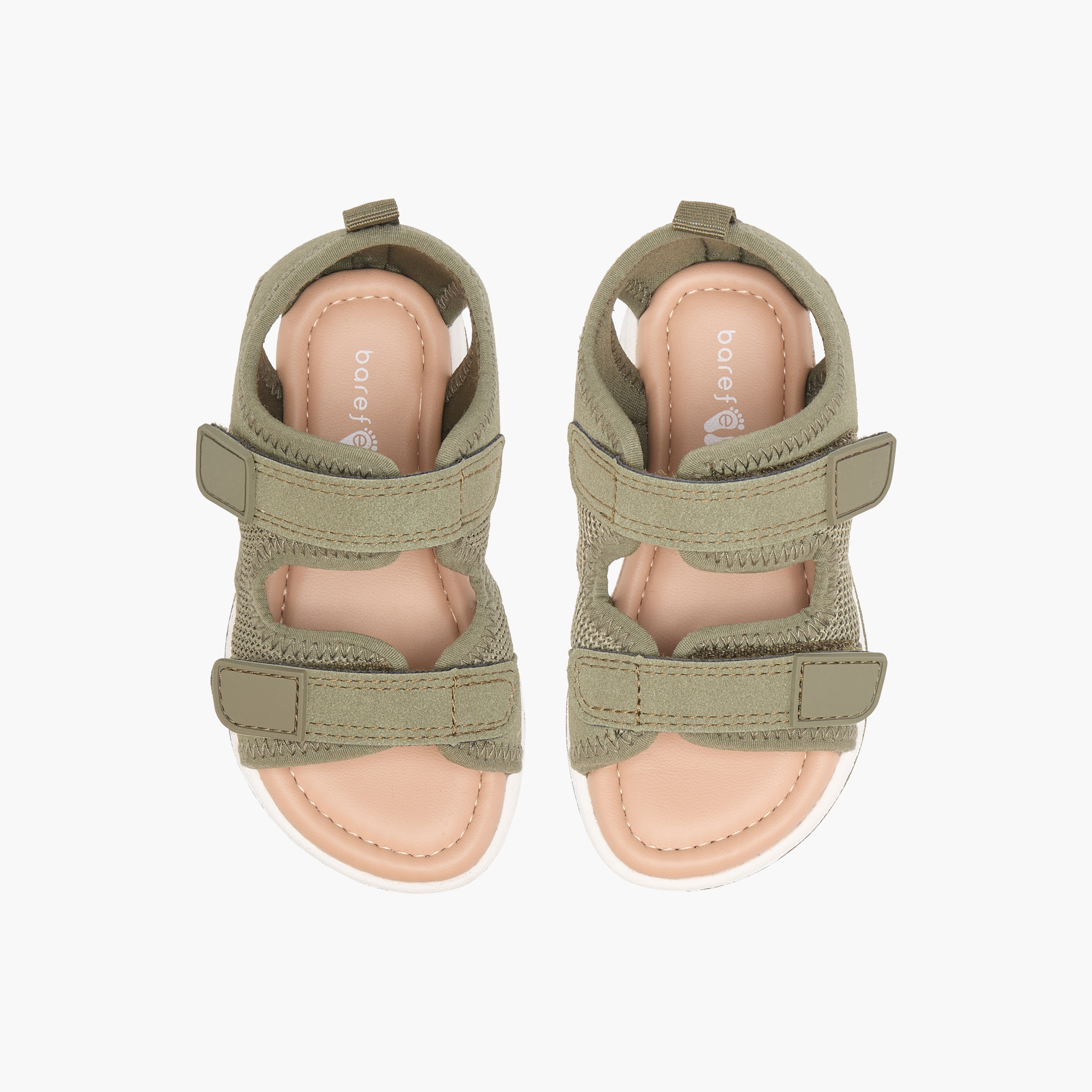 Barefeet Textured Floaters with Hook and Loop Closure-boys-shoes-sandals-image-1