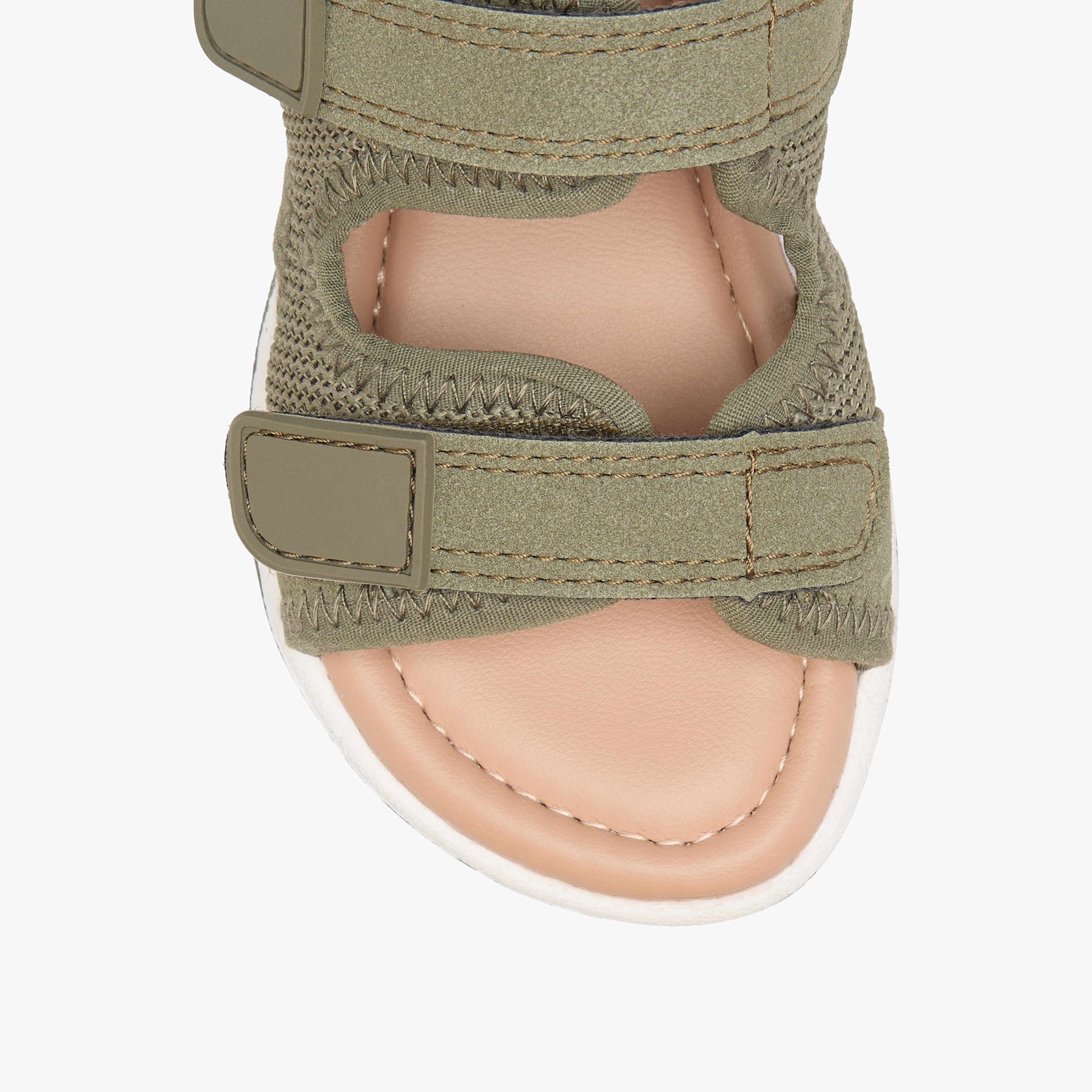 Barefeet Textured Floaters with Hook and Loop Closure-boys-shoes-sandals-image-3