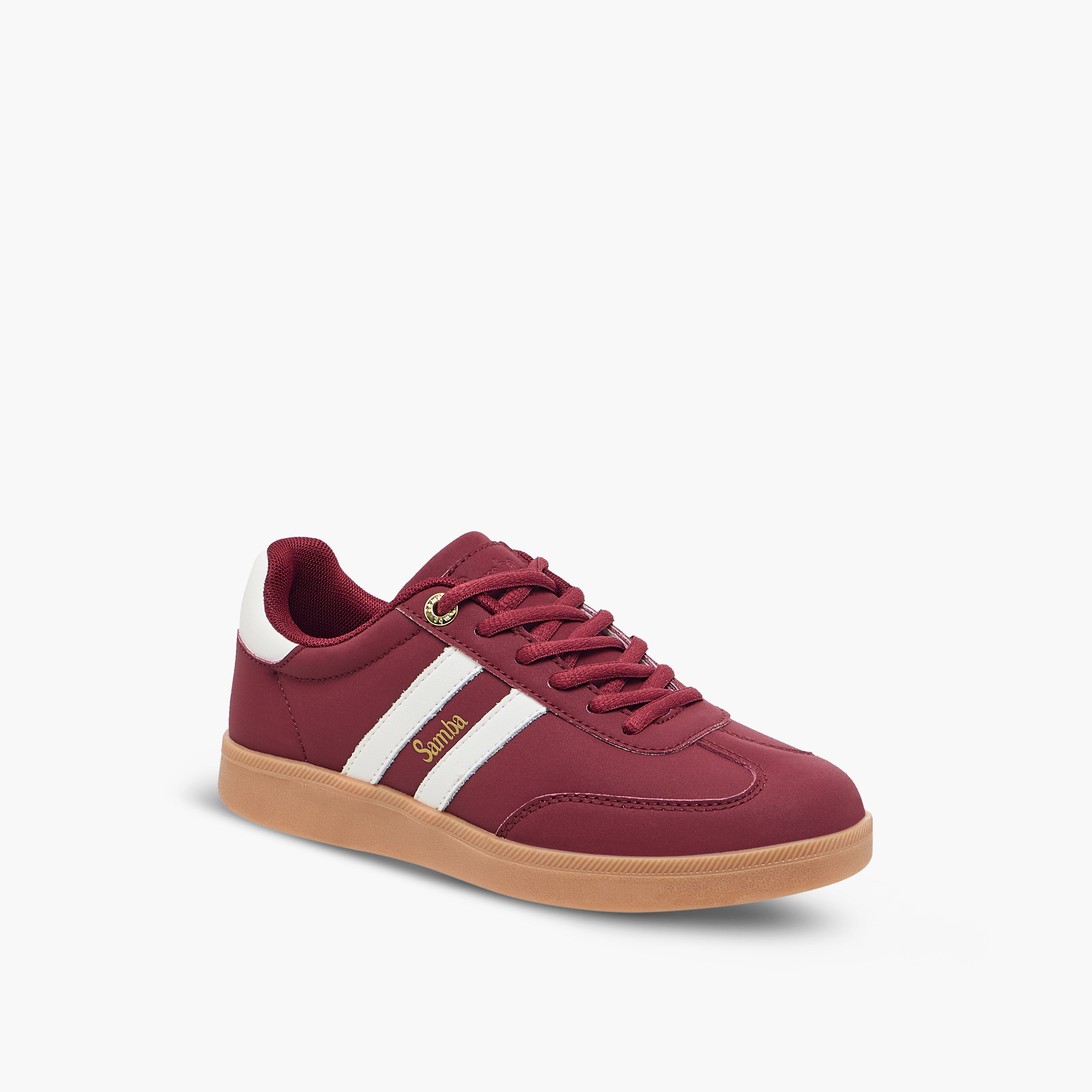 Samba Womens' Panelled Ankle Sneakers with Lace-Up Closure-women-shoes-sneakers-image-2