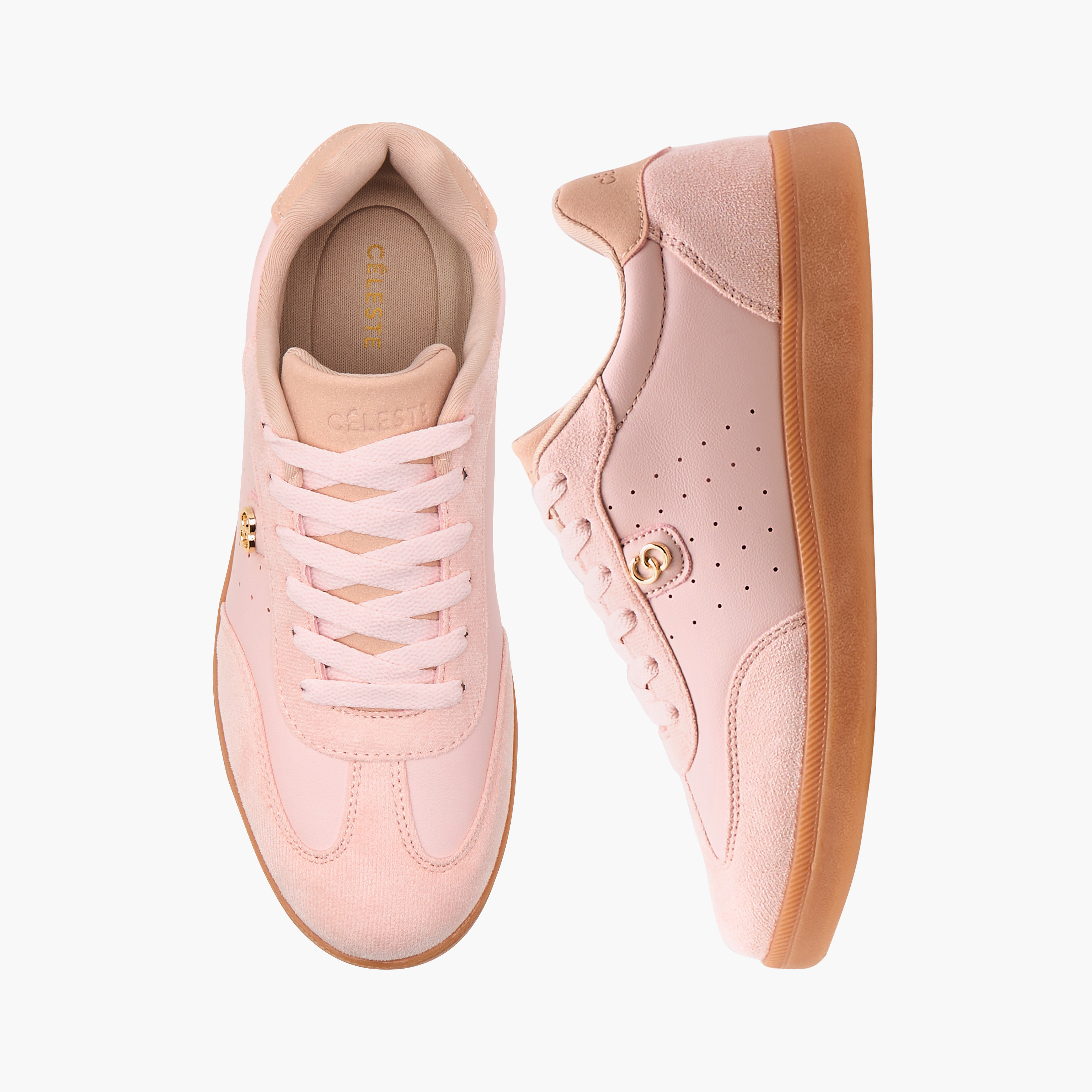 Celeste Women's Logo Detail Sneakers with Lace-Up Closure-women-shoes-sneakers-image-1
