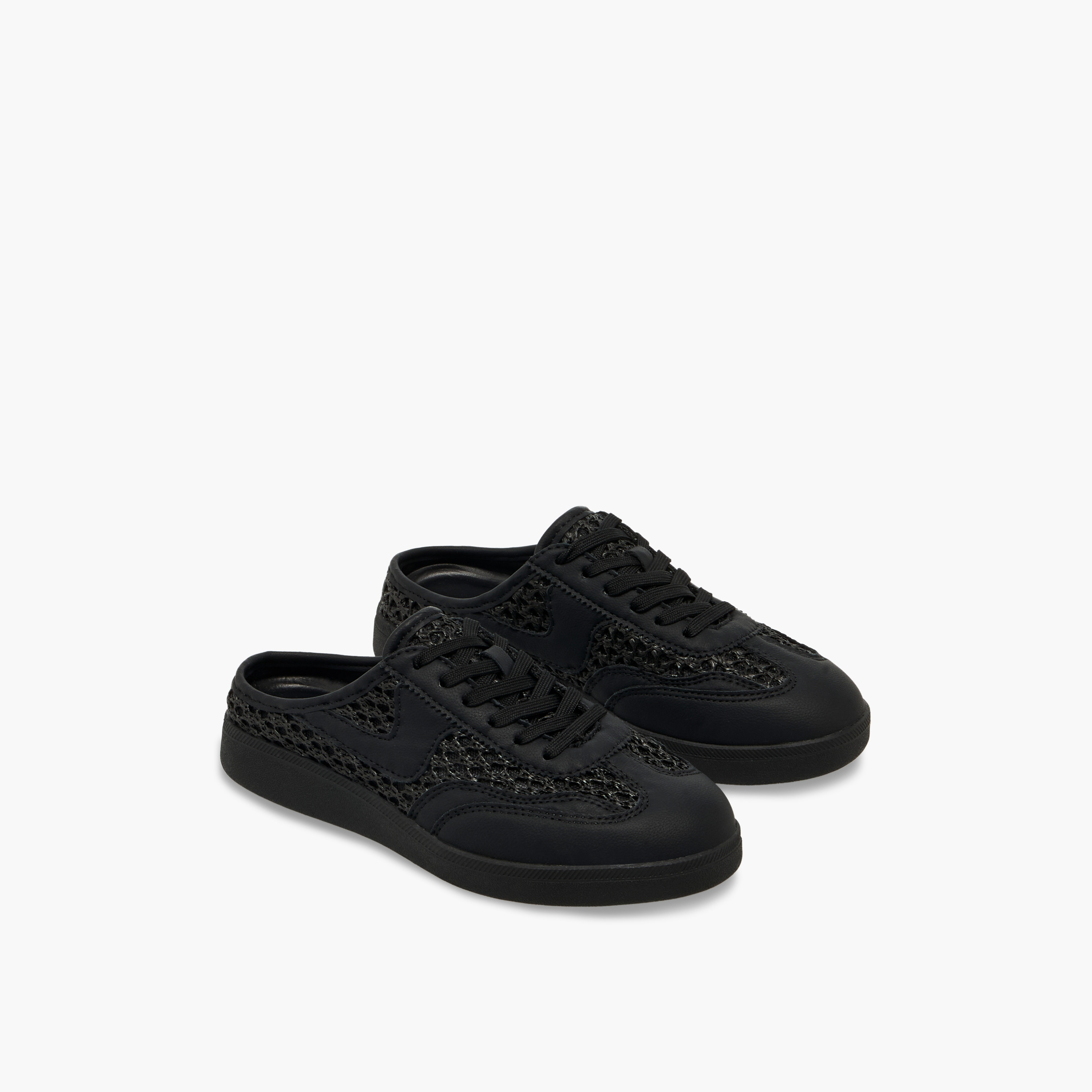 Flora Bella Women Mesh Detail Slip-On Sneakers-women-shoes-sneakers-image-1