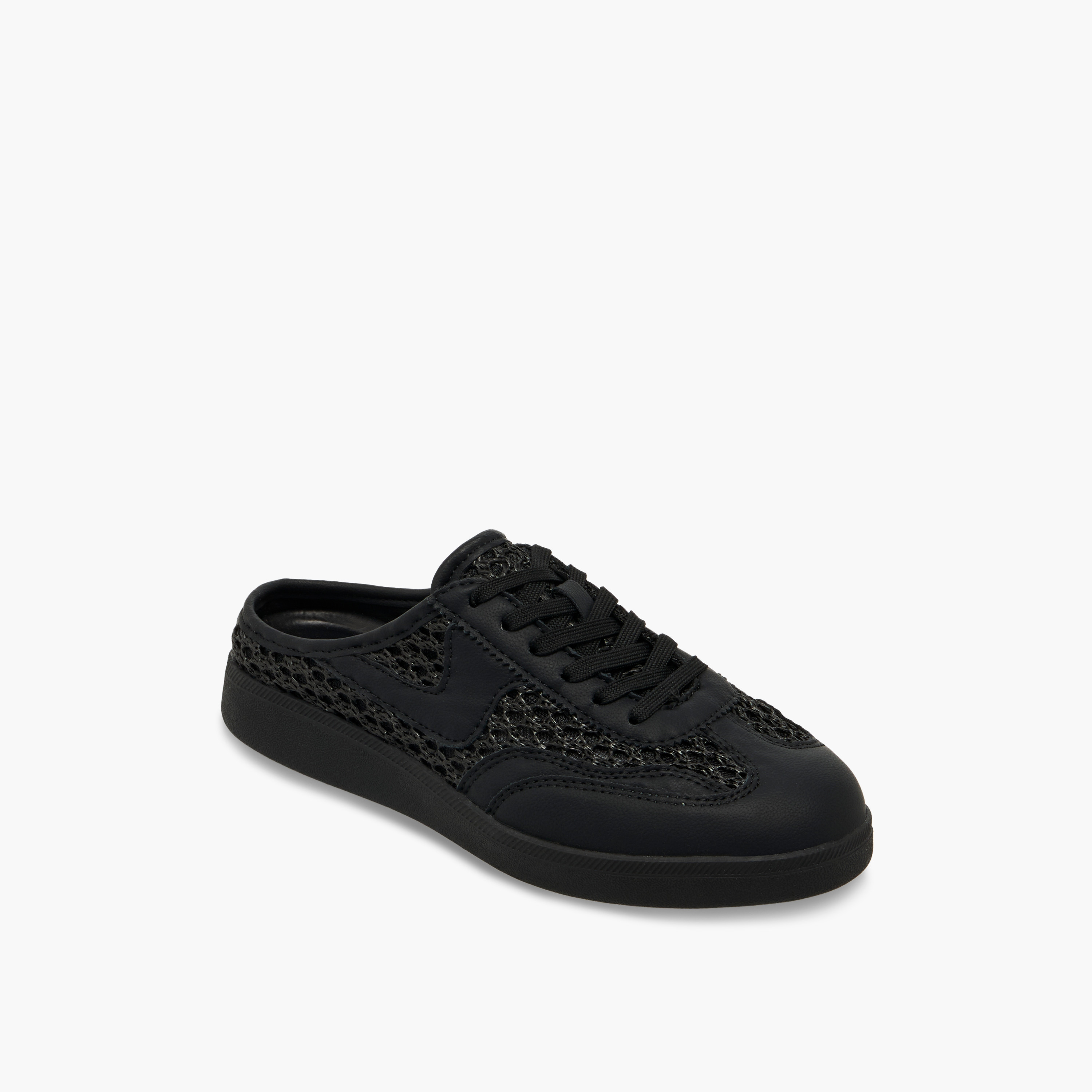 Flora Bella Women Mesh Detail Slip-On Sneakers-women-shoes-sneakers-image-2