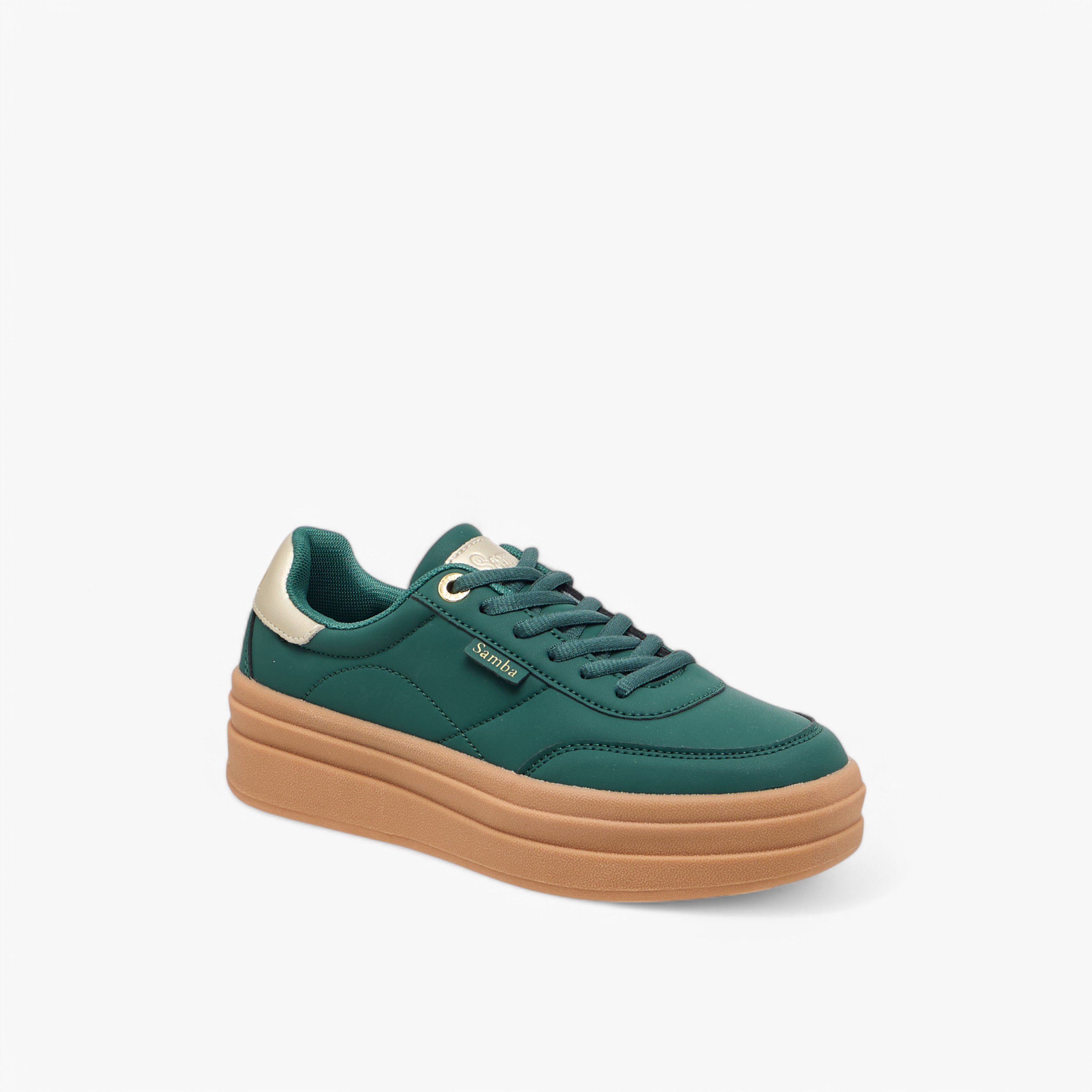 Samba Womens' Panelled Lace-Up Sneakers-women-shoes-sneakers-image-2