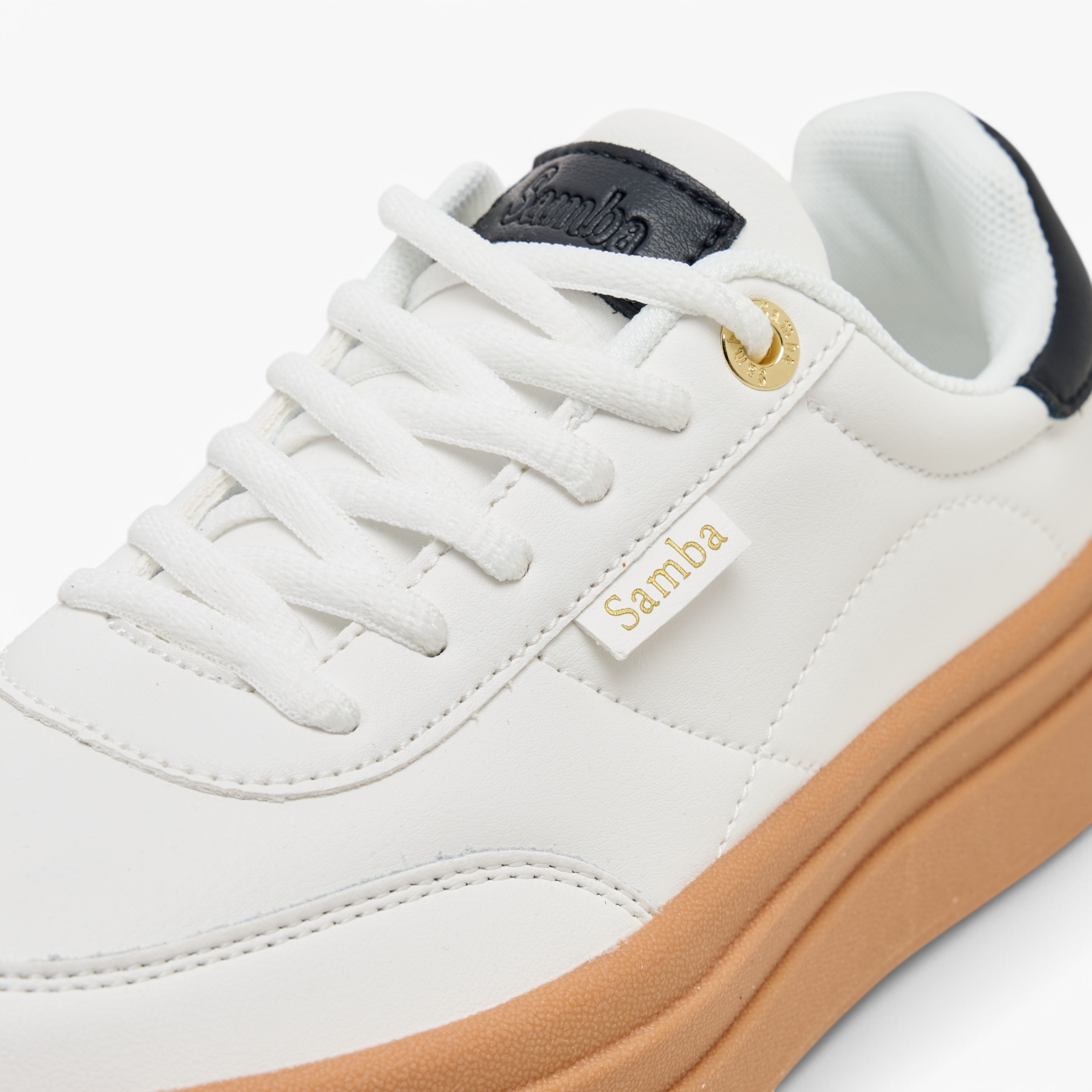 Samba Womens' Panelled Lace-Up Sneakers-women-shoes-sneakers-image-4
