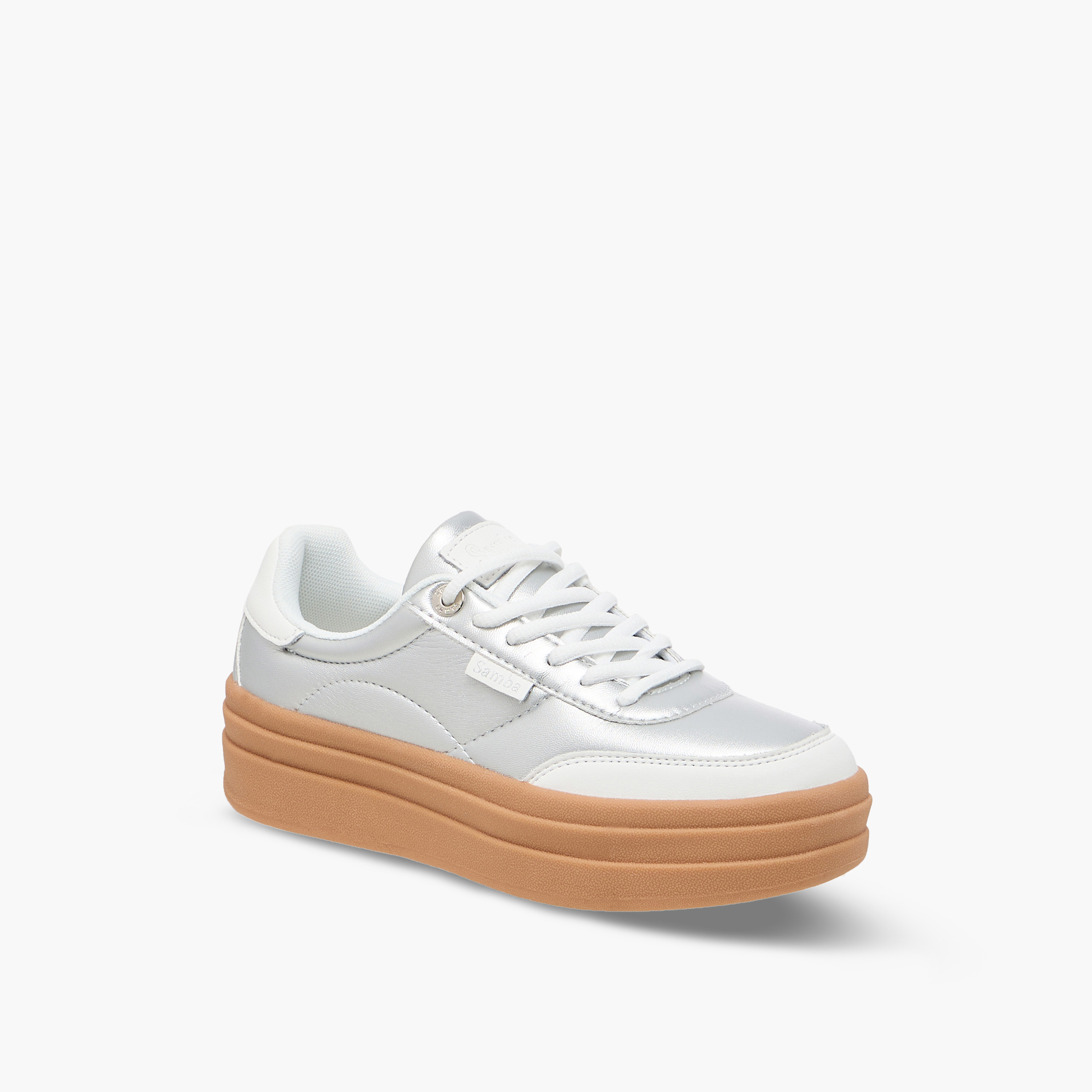 Samba Womens' Panelled Lace-Up Sneakers-women-shoes-sneakers-image-2