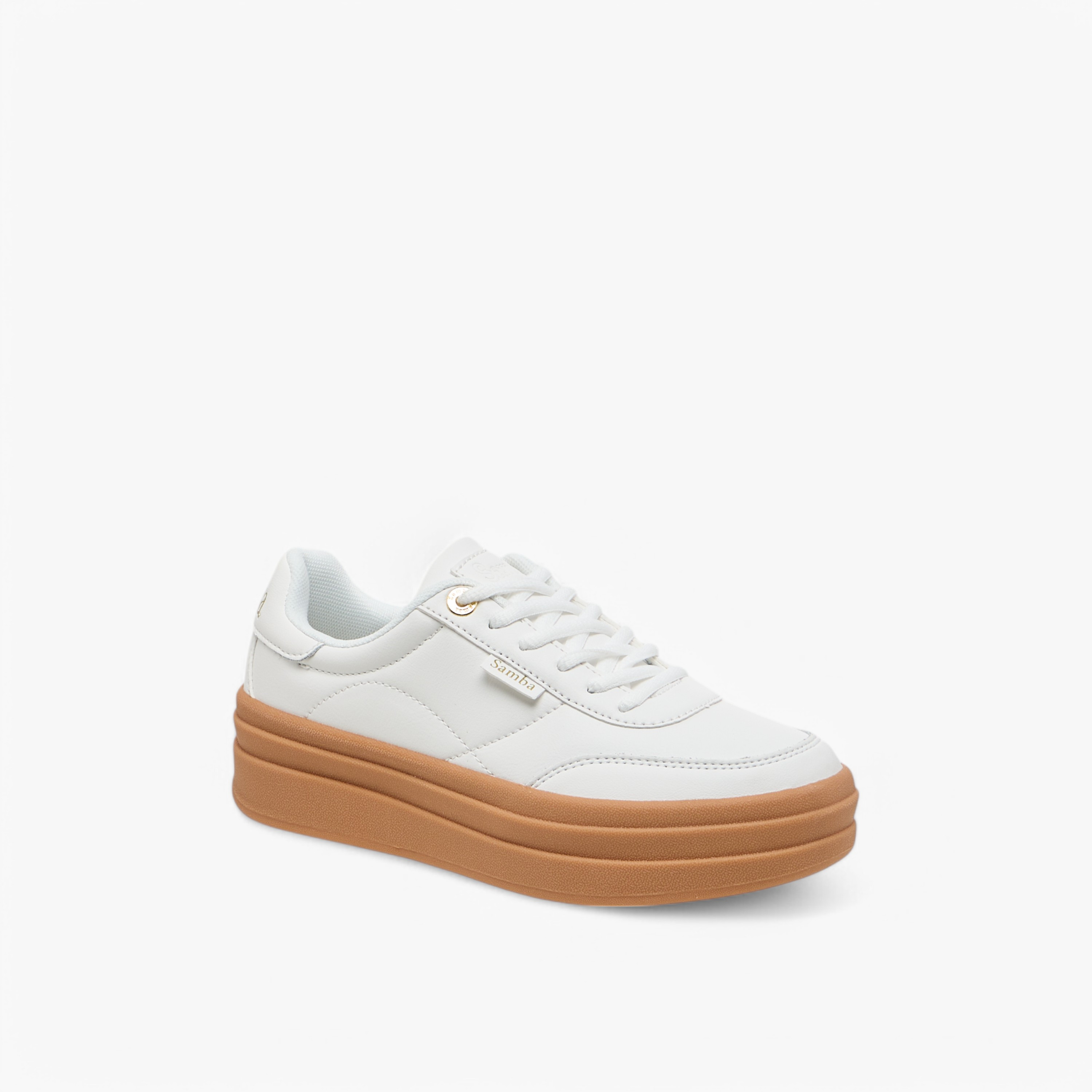 Samba Womens' Panelled Lace-Up Sneakers-women-shoes-sneakers-image-2