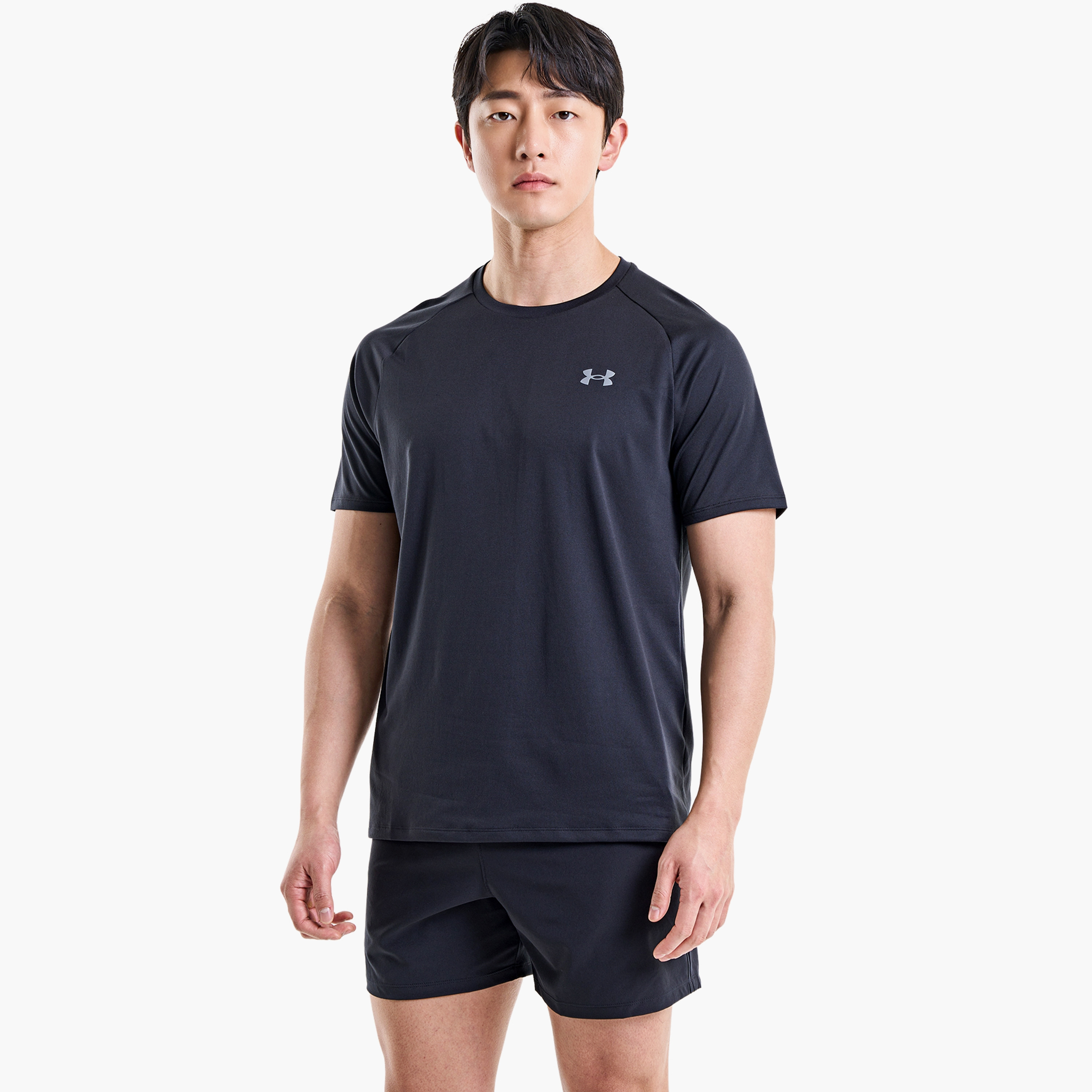 تي شيرت بياقة مستديرة وأكمام قصيرة من اندر ارمور تيك 2.0 | 1326413-men-clothing-sportswearandactivewear-tshirtsandpolos-image-1