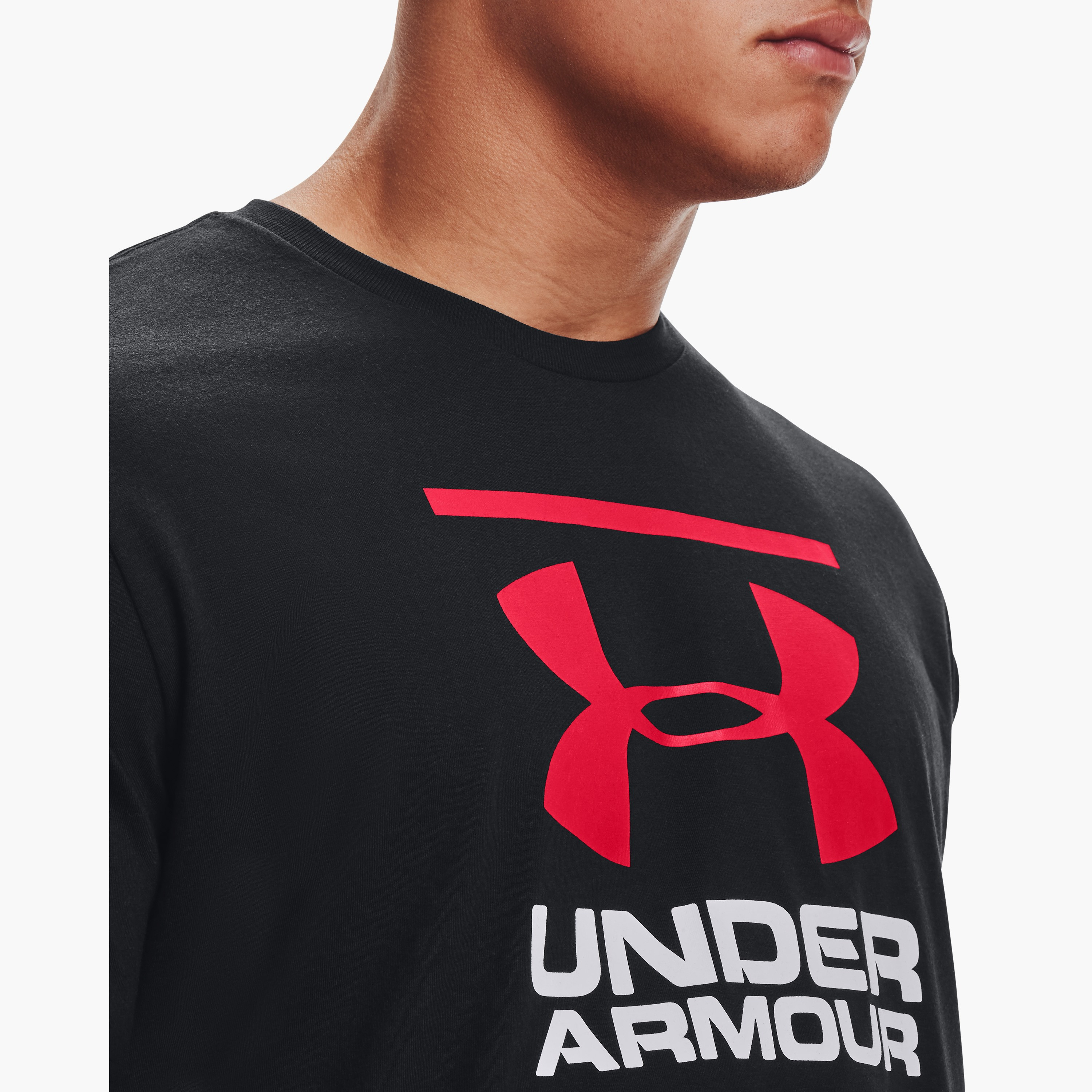Under Armour GL Foundation Printed Crew Neck Short Sleeves T-Shirt | 1326849-men-clothing-sportswearandactivewear-tshirtsandpolos-image-3