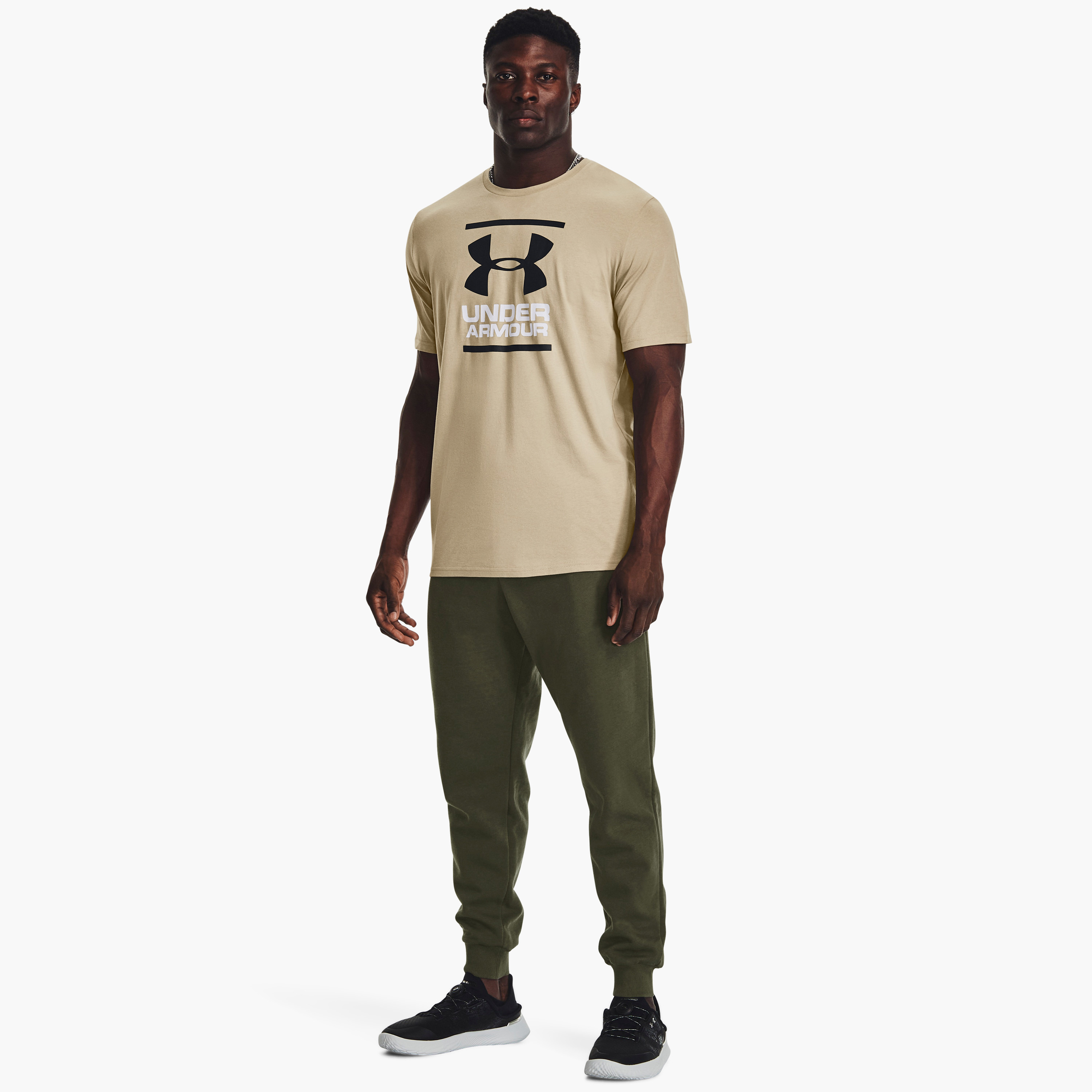 Under Armour GL Foundation Printed Crew Neck Short Sleeves T-Shirt | 1326849-men-clothing-sportswearandactivewear-tshirtsandpolos-image-2