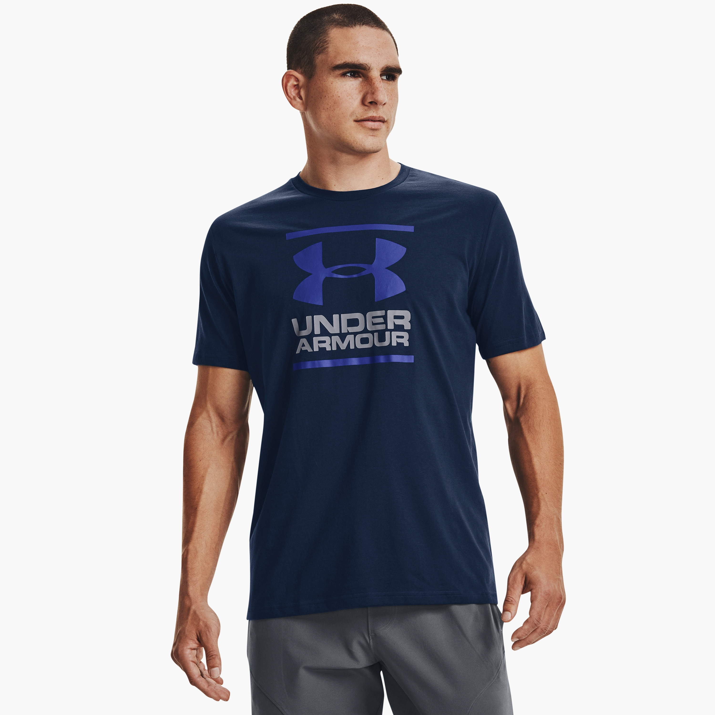 تي شيرت بأكمام قصيرة ورقبة دائرية ومطبوعة بماركة مؤسسة اندر ارمور جي ال | 1326849-men-clothing-sportswearandactivewear-tshirtsandpolos-image-21