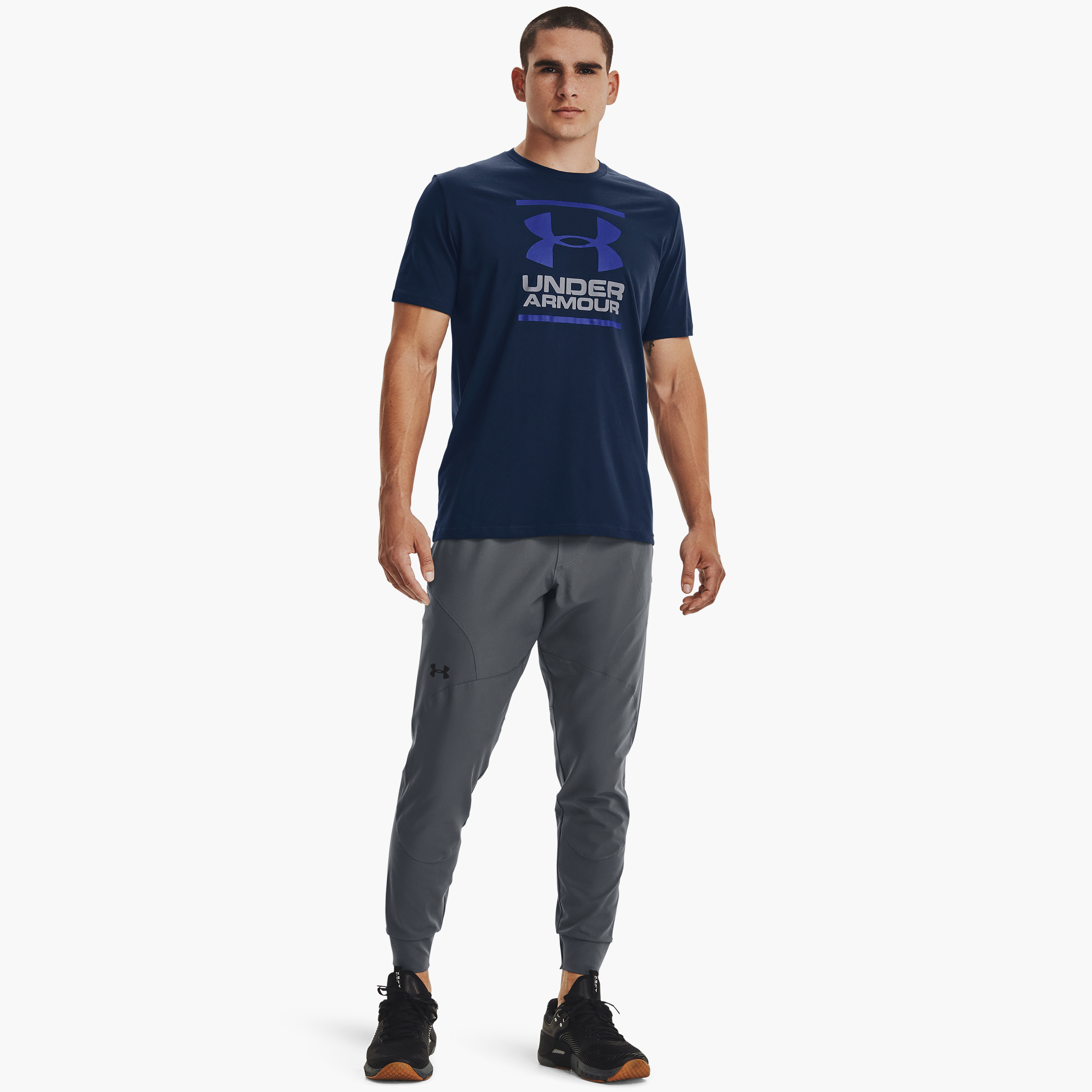 تي شيرت بأكمام قصيرة ورقبة دائرية ومطبوعة بماركة مؤسسة اندر ارمور جي ال | 1326849-men-clothing-sportswearandactivewear-tshirtsandpolos-image-22