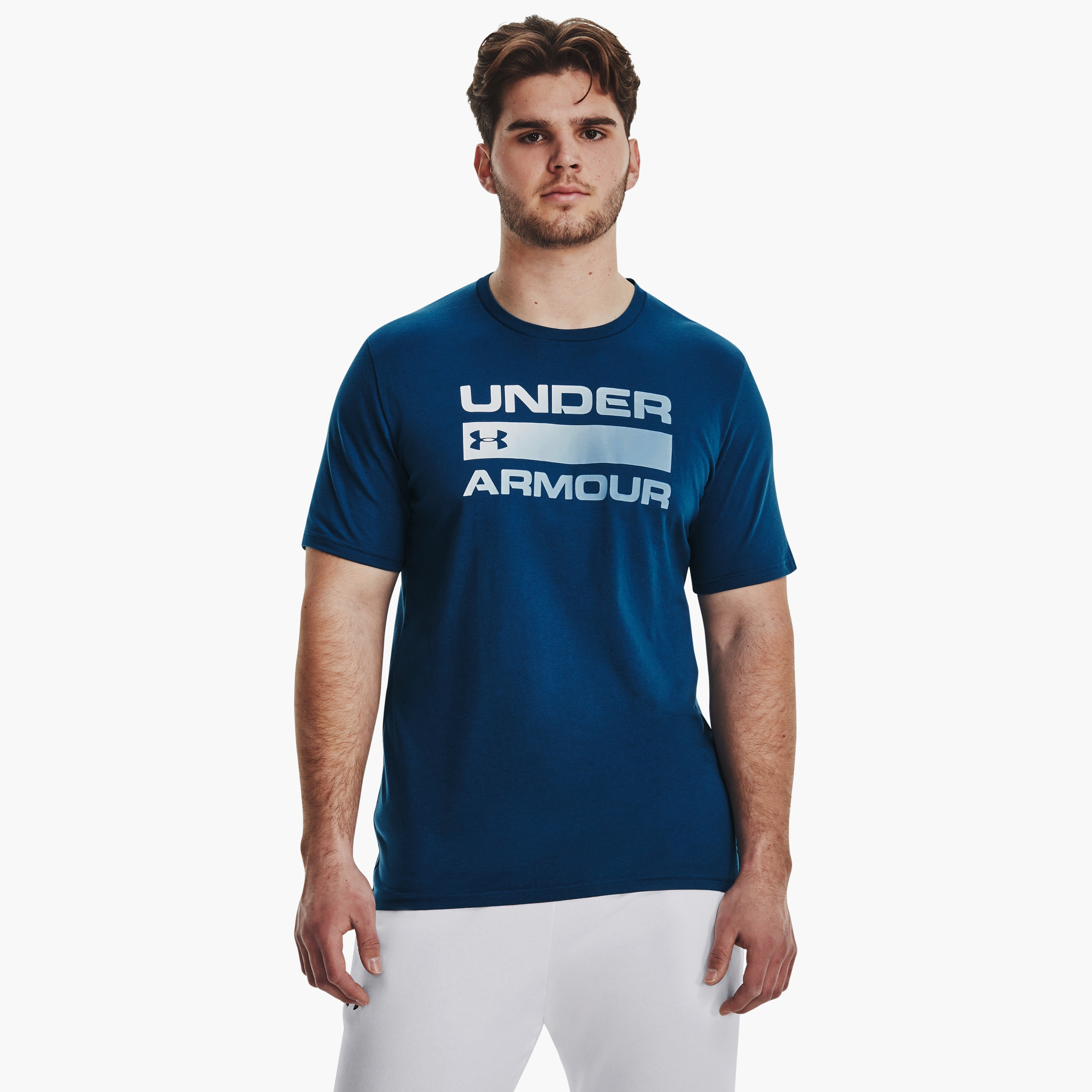 تي شيرت بأكمام قصيرة وياقة دائرية وطبعة فريق من اندر ارمر | 1329582-men-clothing-sportswearandactivewear-tshirtsandpolos-image-9