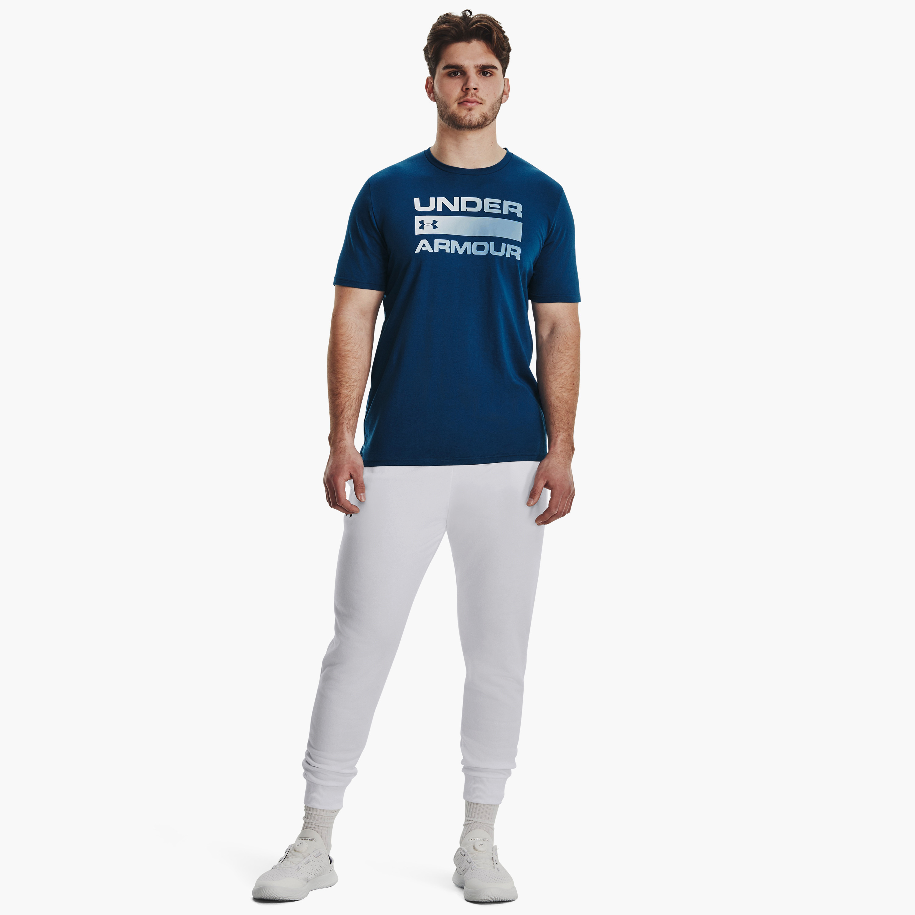 Under Armour Team Issue Wordmark Printed Crew Neck Short Sleeves T-Shirt | 1329582-men-clothing-sportswearandactivewear-tshirtsandpolos-image-2