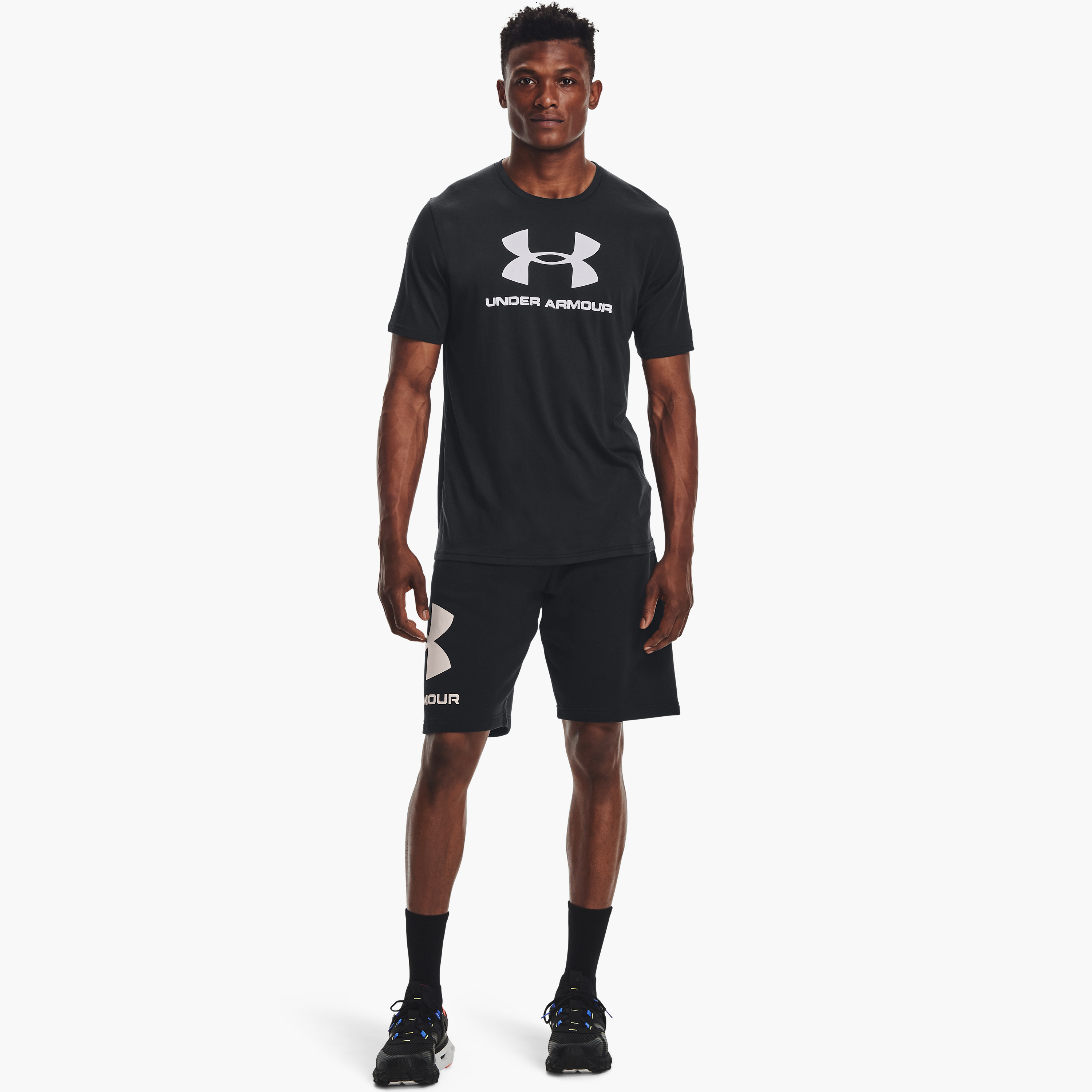 Under Armour Sportstyle Logo Printed Crew Neck Short Sleeves T-Shirt | 1329590-men-clothing-sportswearandactivewear-tshirtsandpolos-image-2