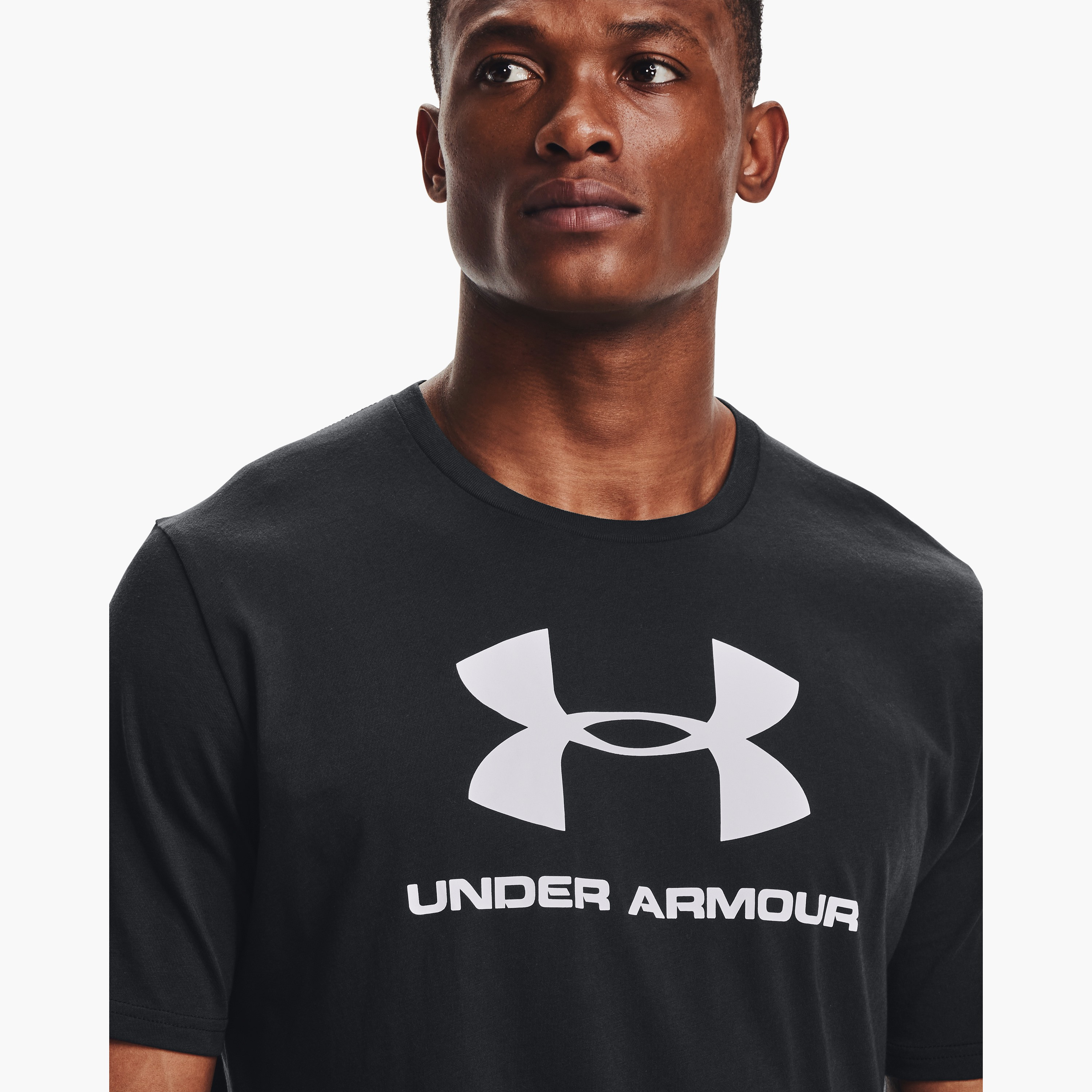 Under Armour Sportstyle Logo Printed Crew Neck Short Sleeves T-Shirt | 1329590-men-clothing-sportswearandactivewear-tshirtsandpolos-image-3