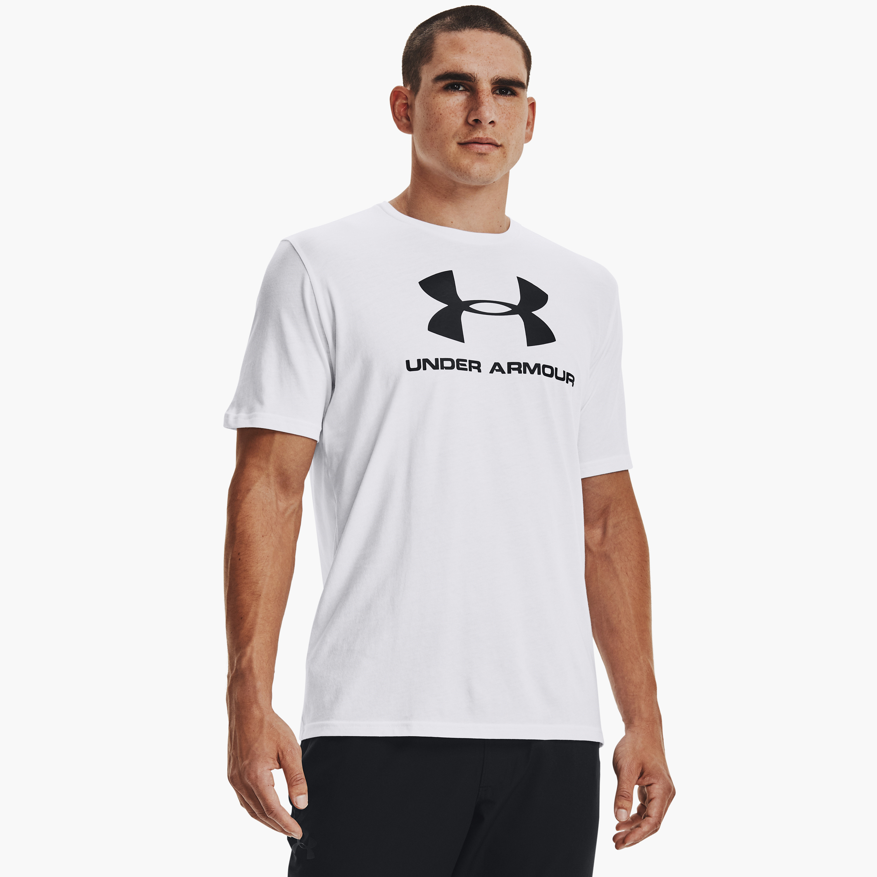 Under Armour Sportstyle Logo Printed Crew Neck Short Sleeves T-Shirt | 1329590-men-clothing-sportswearandactivewear-tshirtsandpolos-image-1