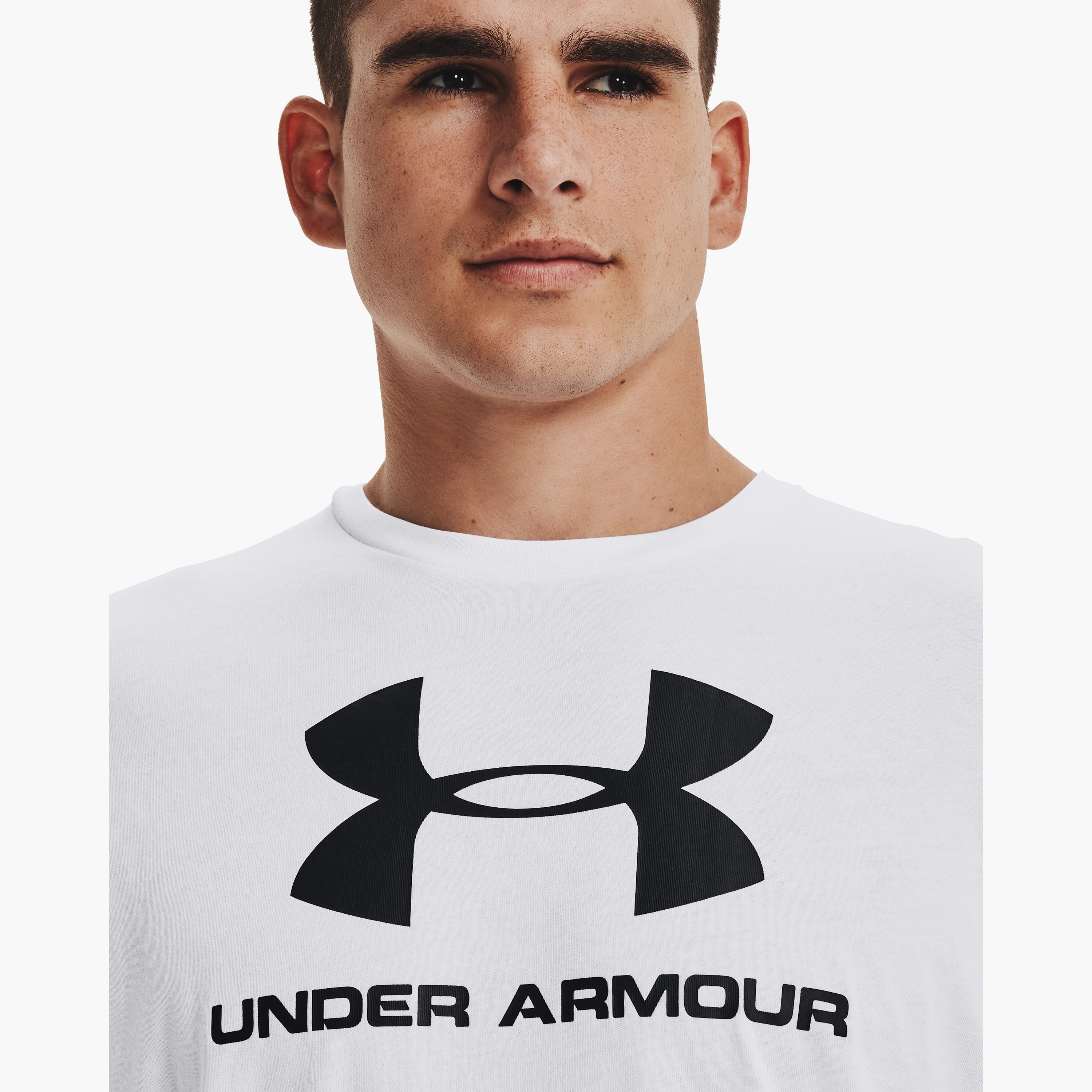 Under Armour Sportstyle Logo Printed Crew Neck Short Sleeves T-Shirt | 1329590-men-clothing-sportswearandactivewear-tshirtsandpolos-image-3