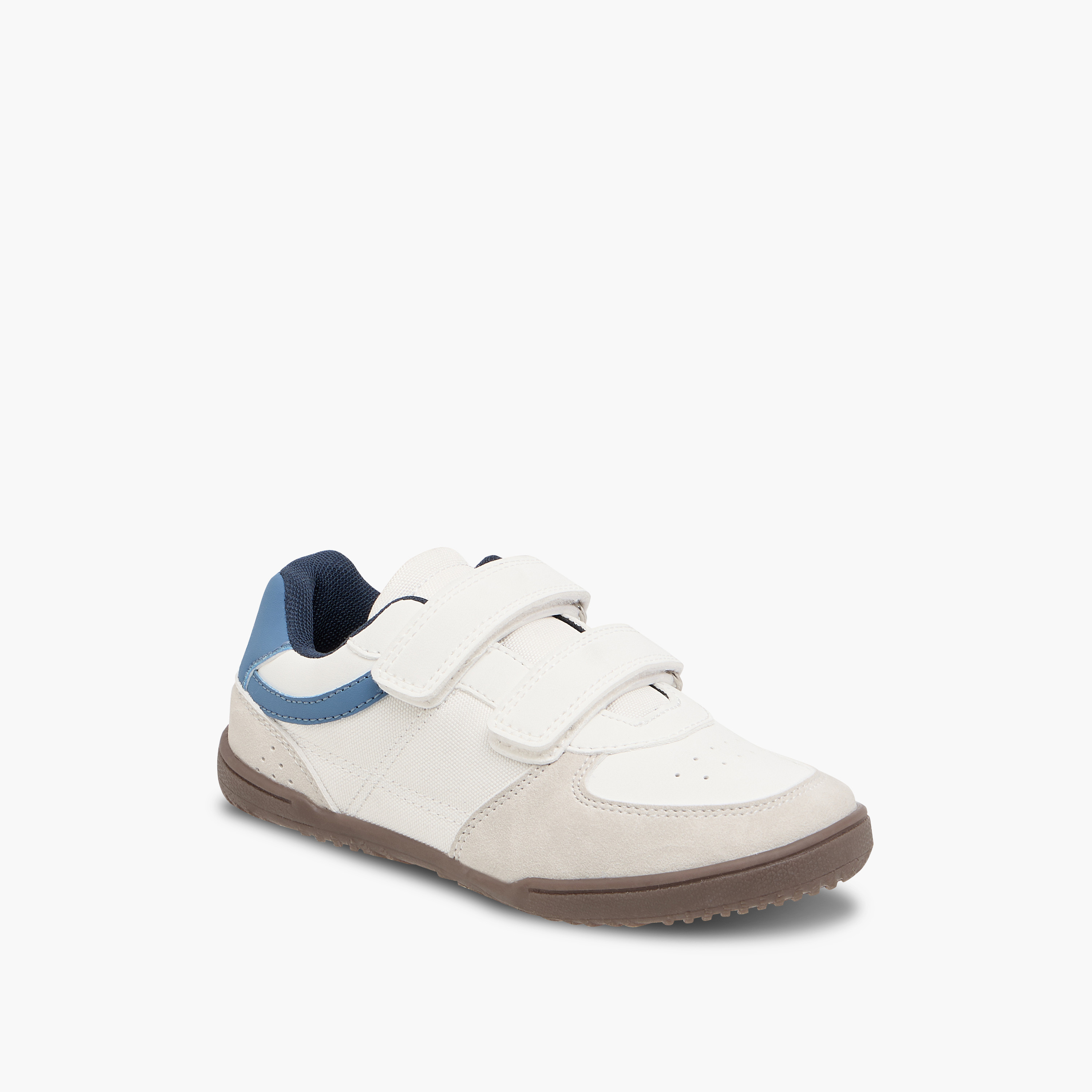 Juniors Panelled Sneakers with Hook and Loop Closure-boys-shoes-sneakers-image-2