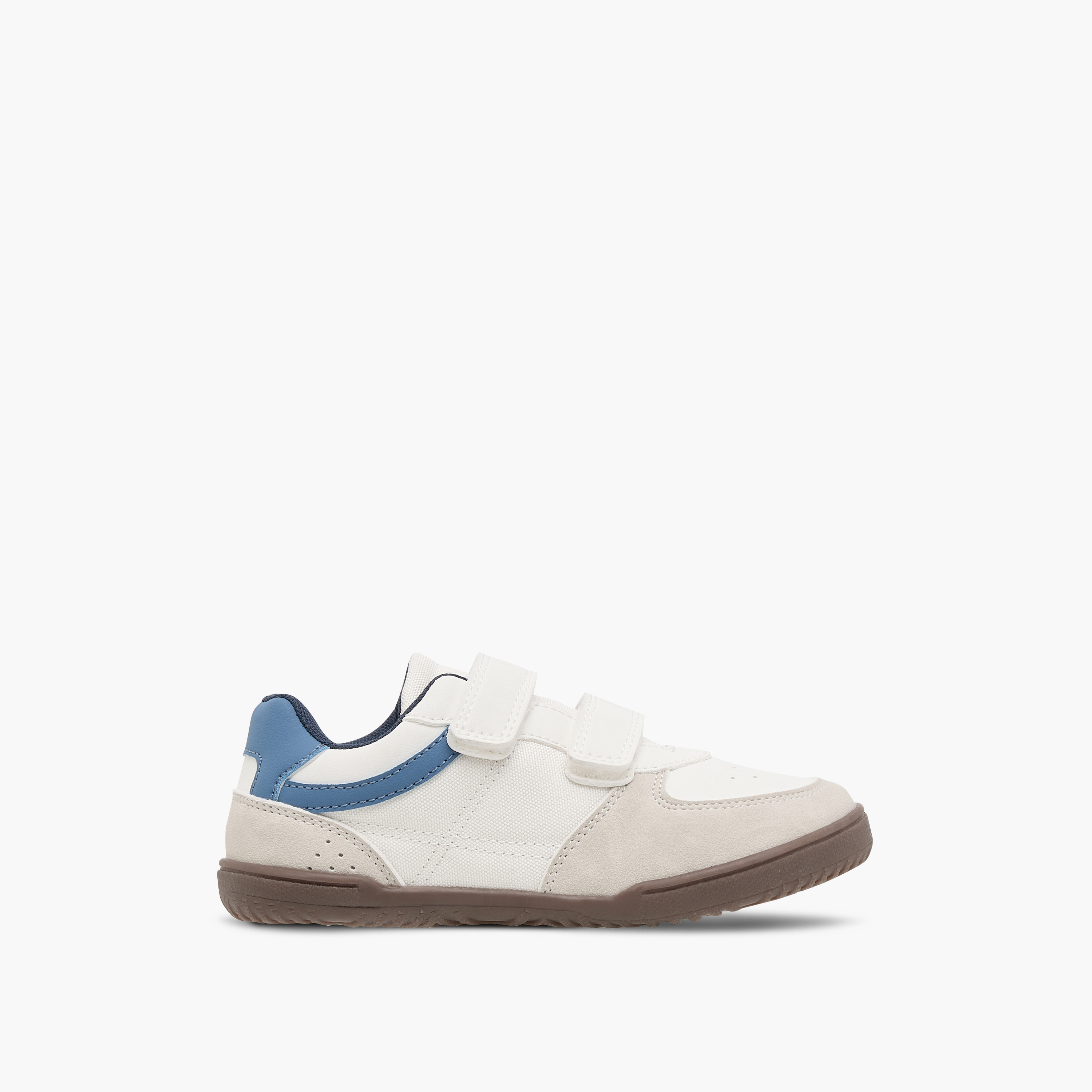 Juniors Panelled Sneakers with Hook and Loop Closure-boys-shoes-sneakers-image-3
