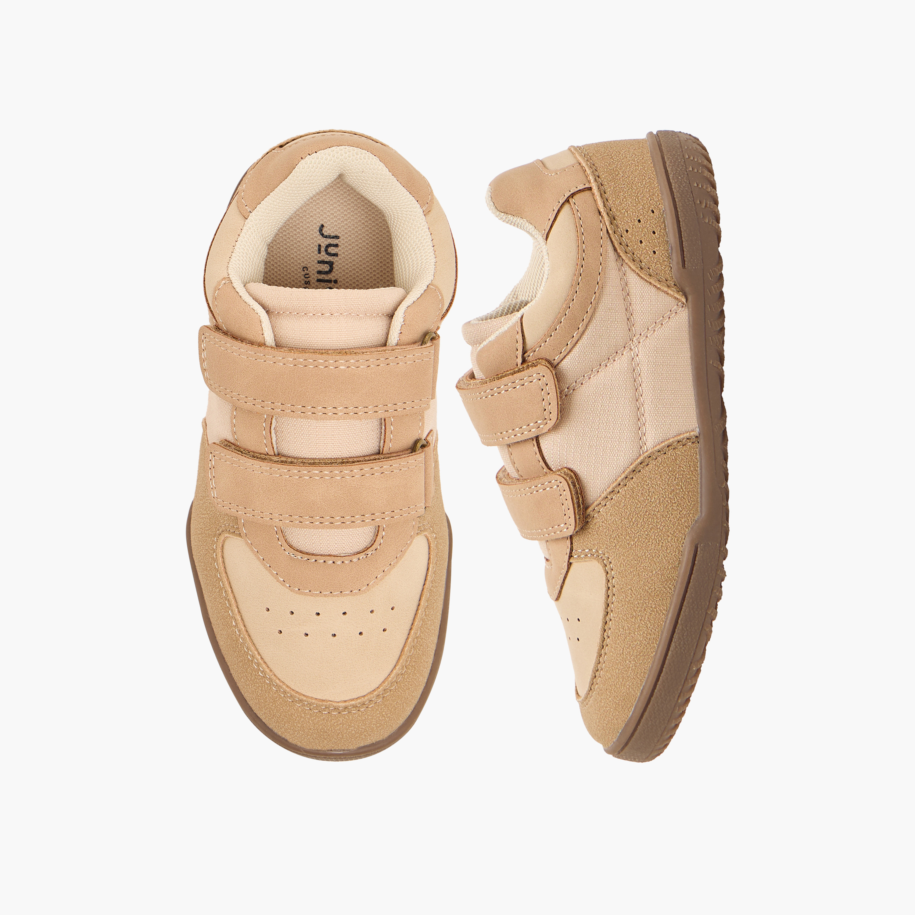 حذاء سنيكرز طول الكاحل بشريط إغلاق لاصق للأولاد من جونيورز-boys-shoes-sneakers-image-1