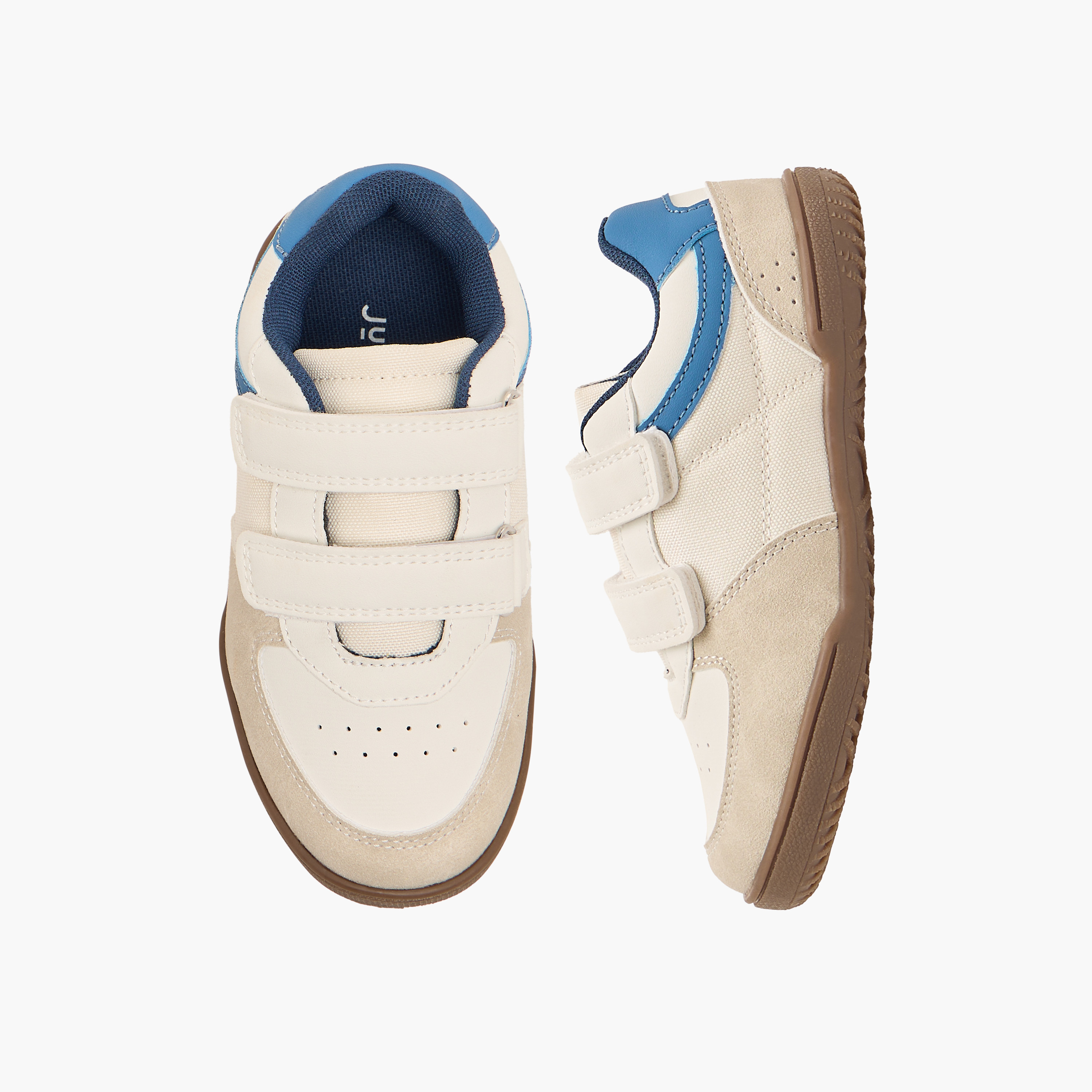 حذاء سنيكرز طول الكاحل بشريط إغلاق لاصق للأولاد من جونيورز-boys-shoes-sneakers-image-1