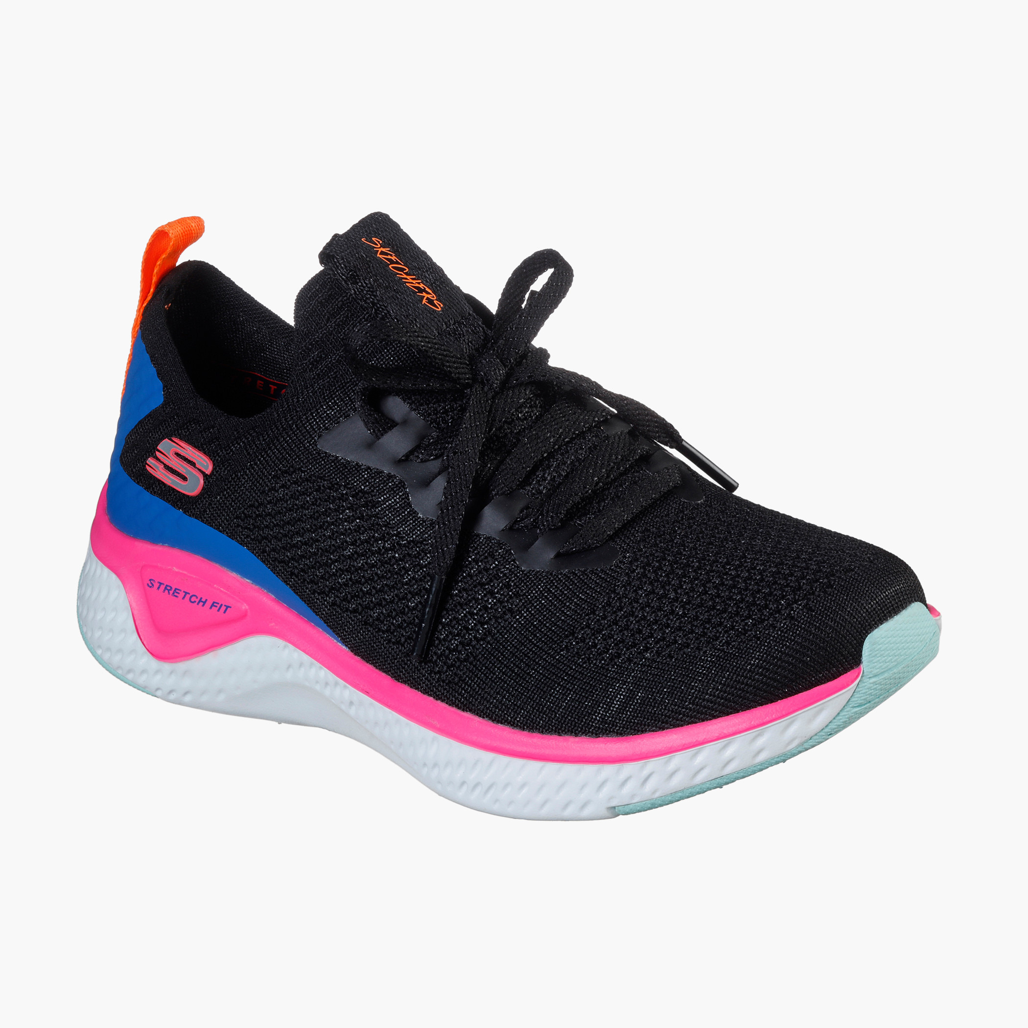 حذاء تدريب نسائي من سكيتشرز ايه لاينر ببلوك اللون من ميموري فوم لوكس - 13325-BKMT-sports-women-shoes-image-1