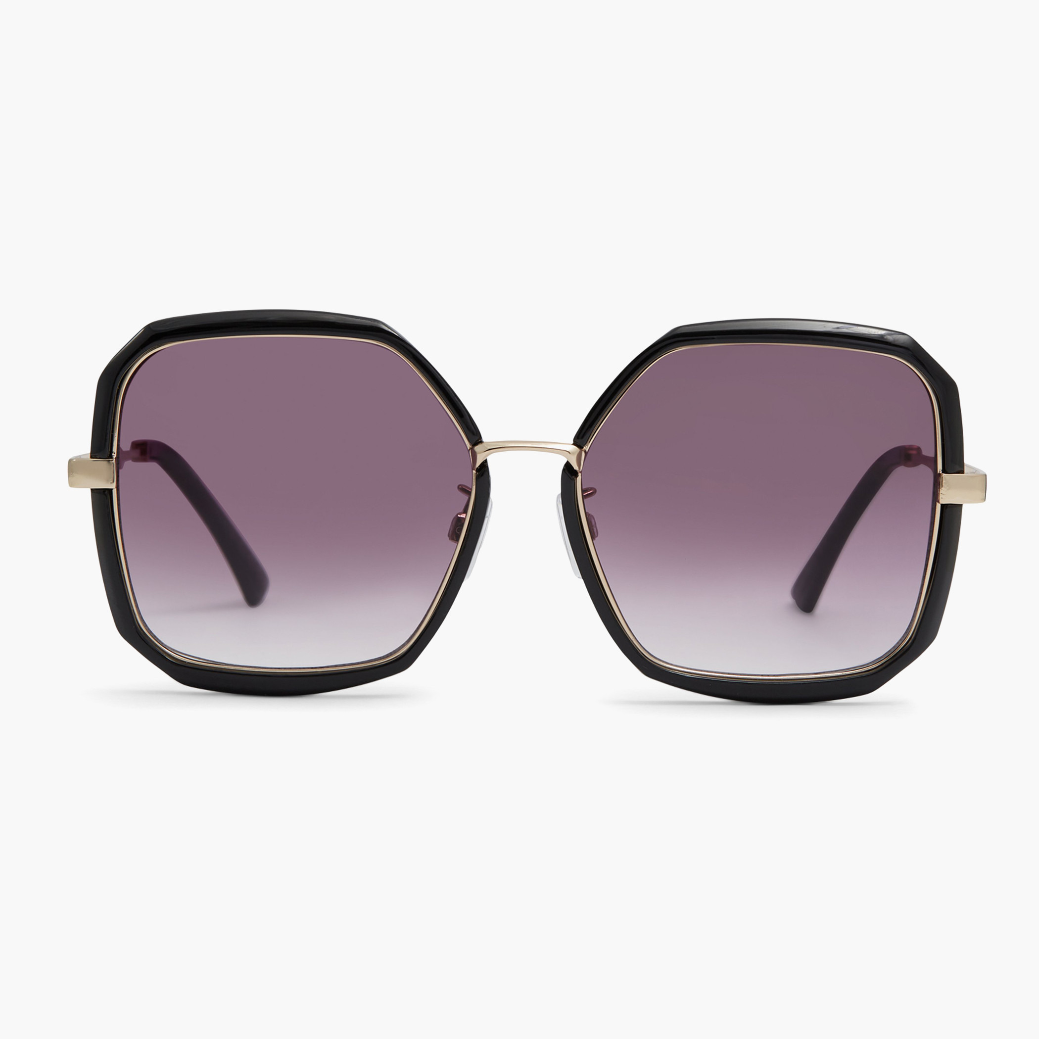 Oversized purple outlet sunglasses