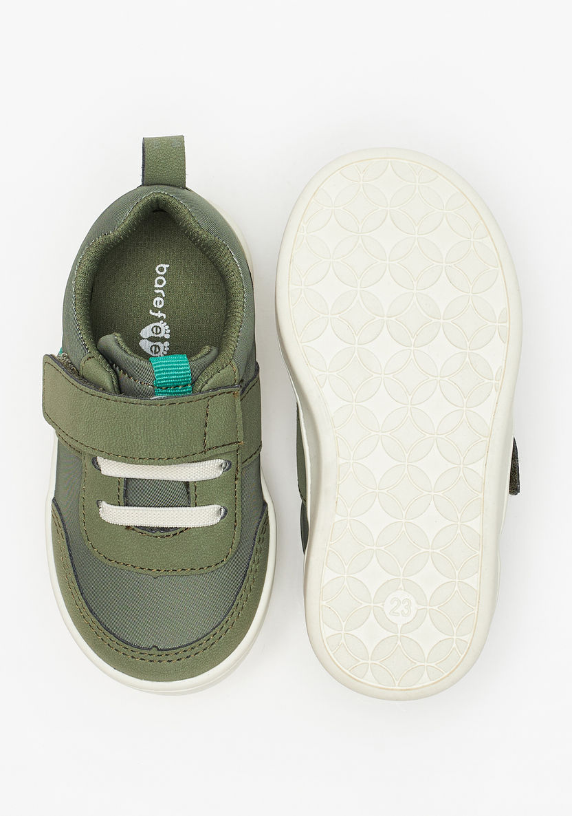 Barefeet Textured Sneakers with Hook and Loop Closure-Boy%27s Sneakers-image-4