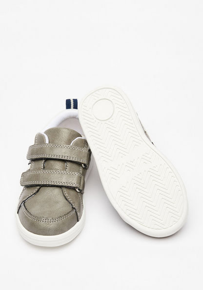 Barefeet Textured Sneakers with Hook and Loop Closure-Boy%27s Sneakers-image-1
