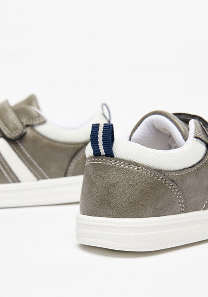 Barefeet Textured Sneakers with Hook and Loop Closure