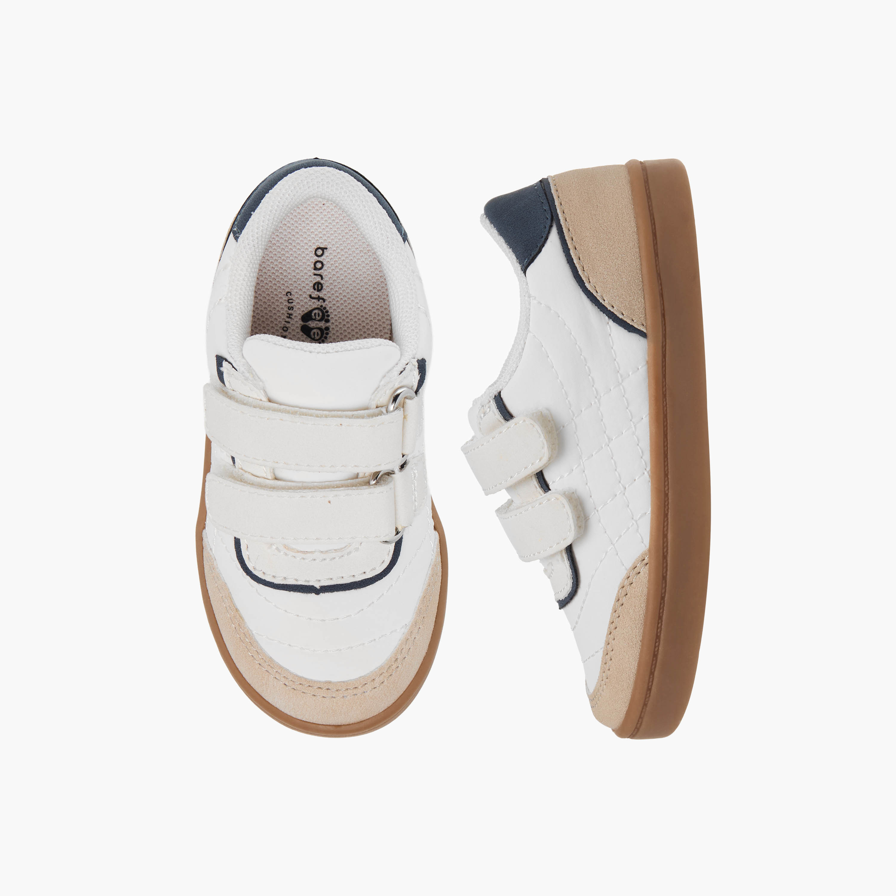 Barefeet Boys Panelled Hook and Loop Sneakers-boys-shoes-sneakers-image-1
