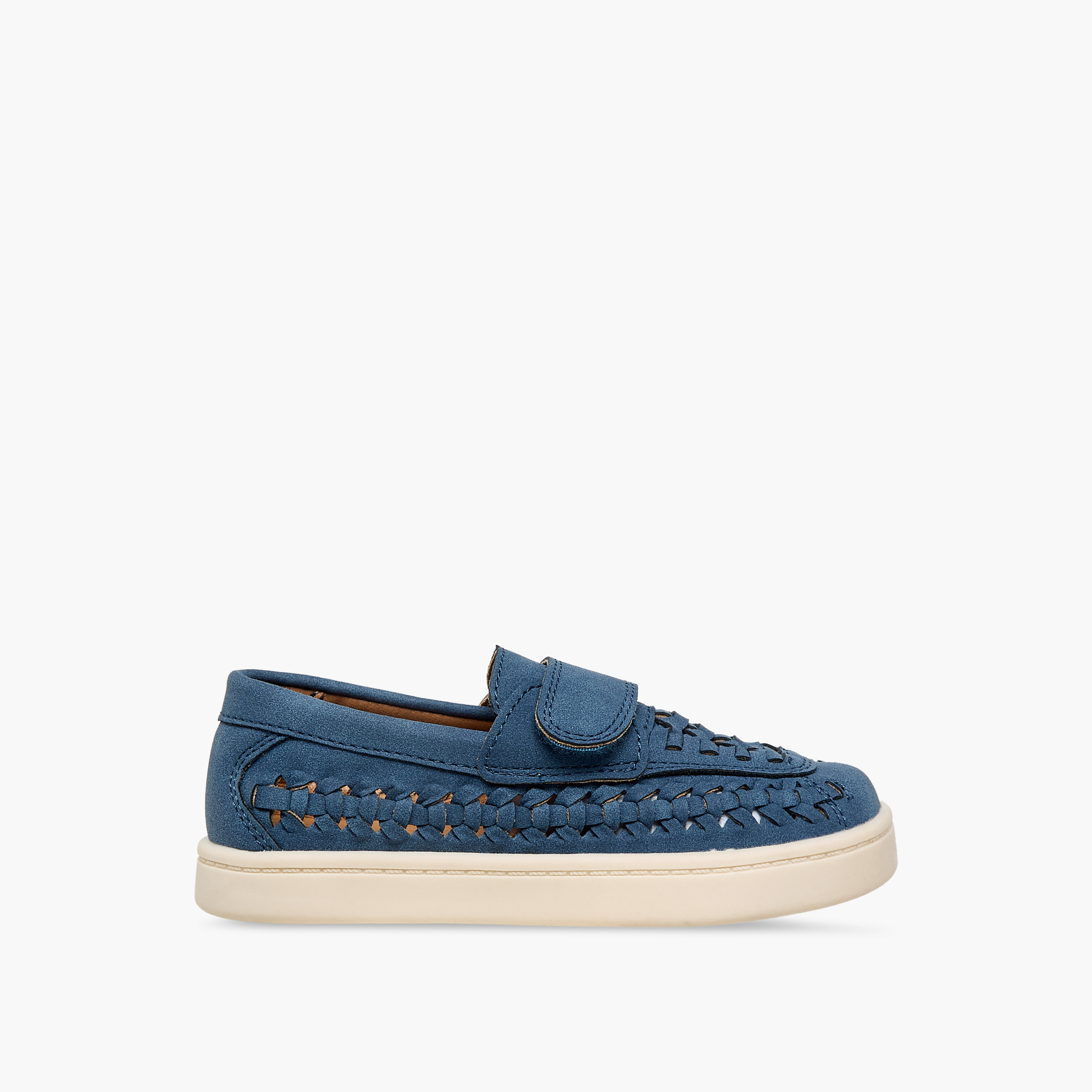 Juniors Boys Weave Detail Loafers-boys-shoes-loafers-image-3