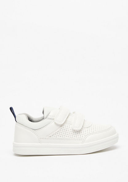 Barefeet Perforated Sneakers with Hook and Loop Closure-Boy%27s Sneakers-image-0