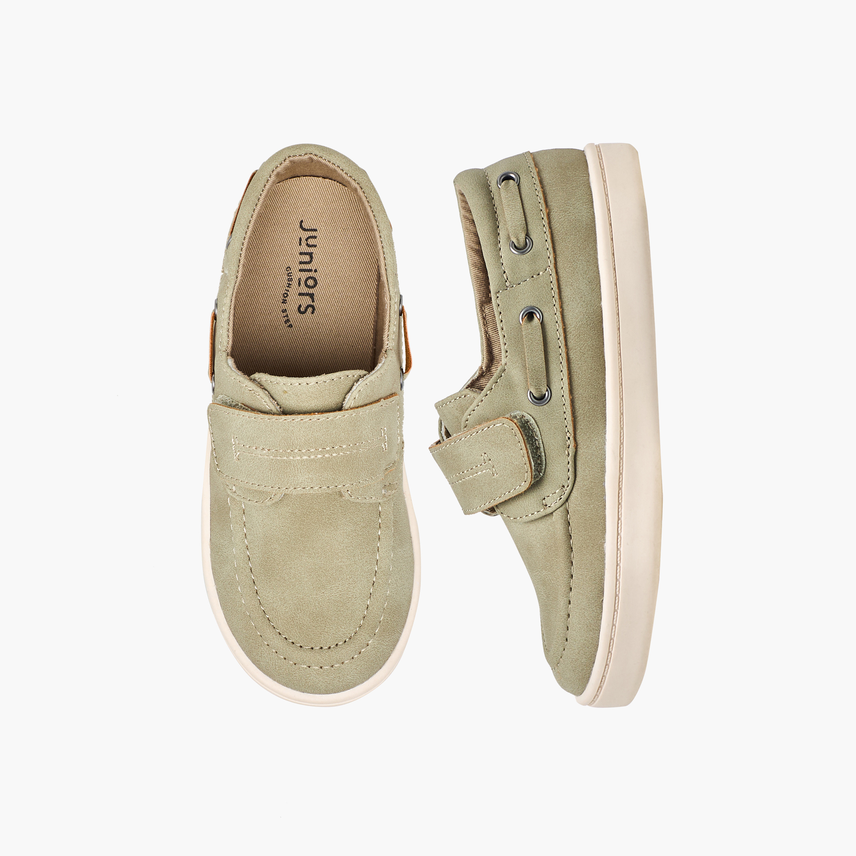 حذاء بوت سهل الارتداء بشريط لاصق للأولاد من جونيورز-boys-shoes-loafers-image-1