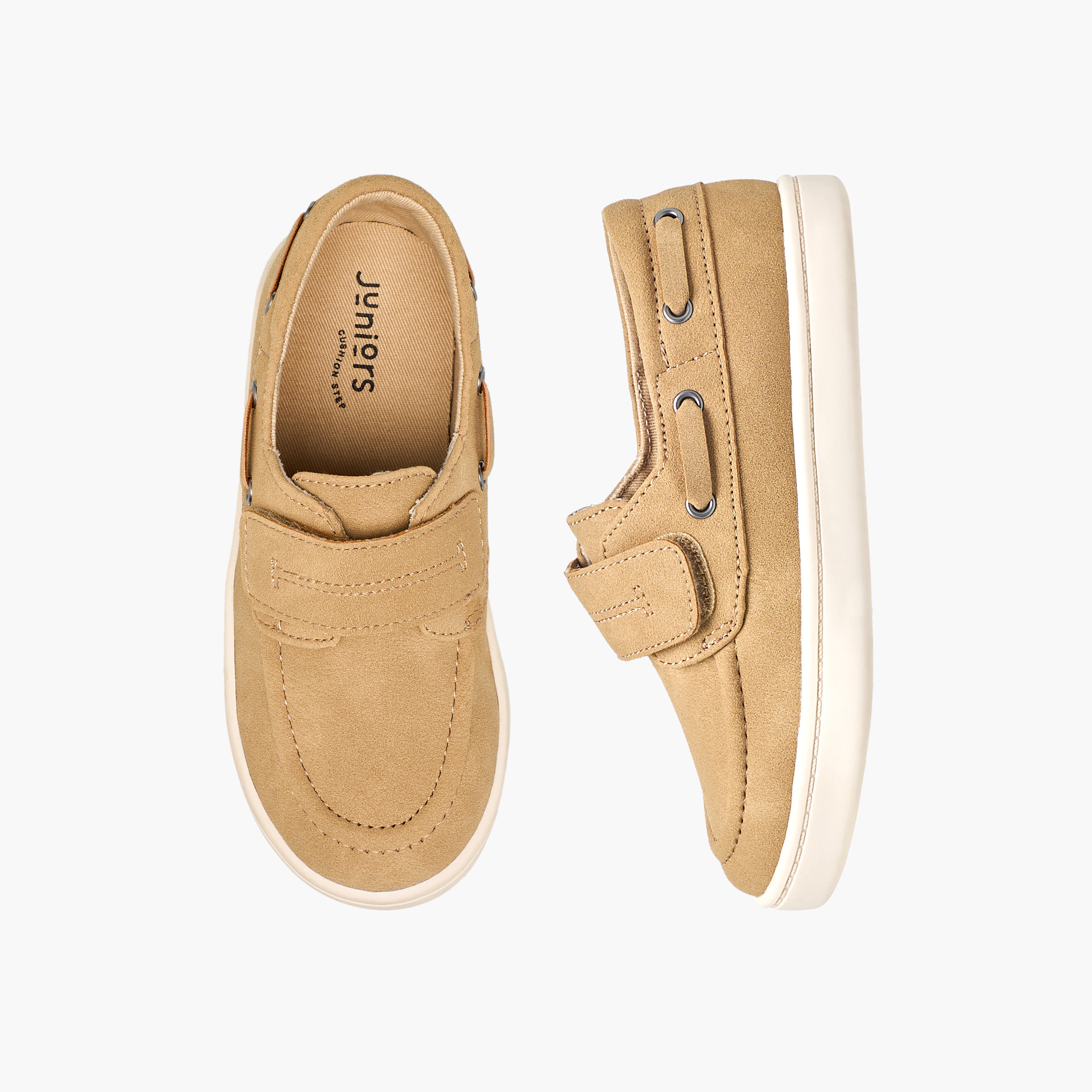 Juniors Boys Hook & Loop Boat Shoes-boys-shoes-loafers-image-1